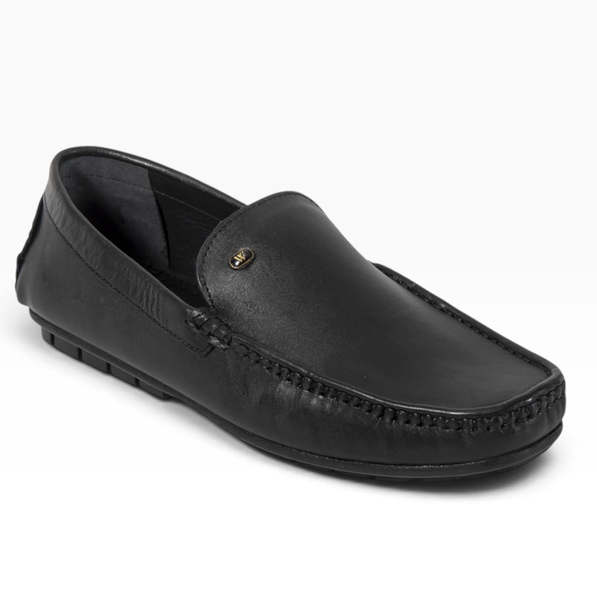 Black Leather Men Classic Shoes - Thumbnail 5