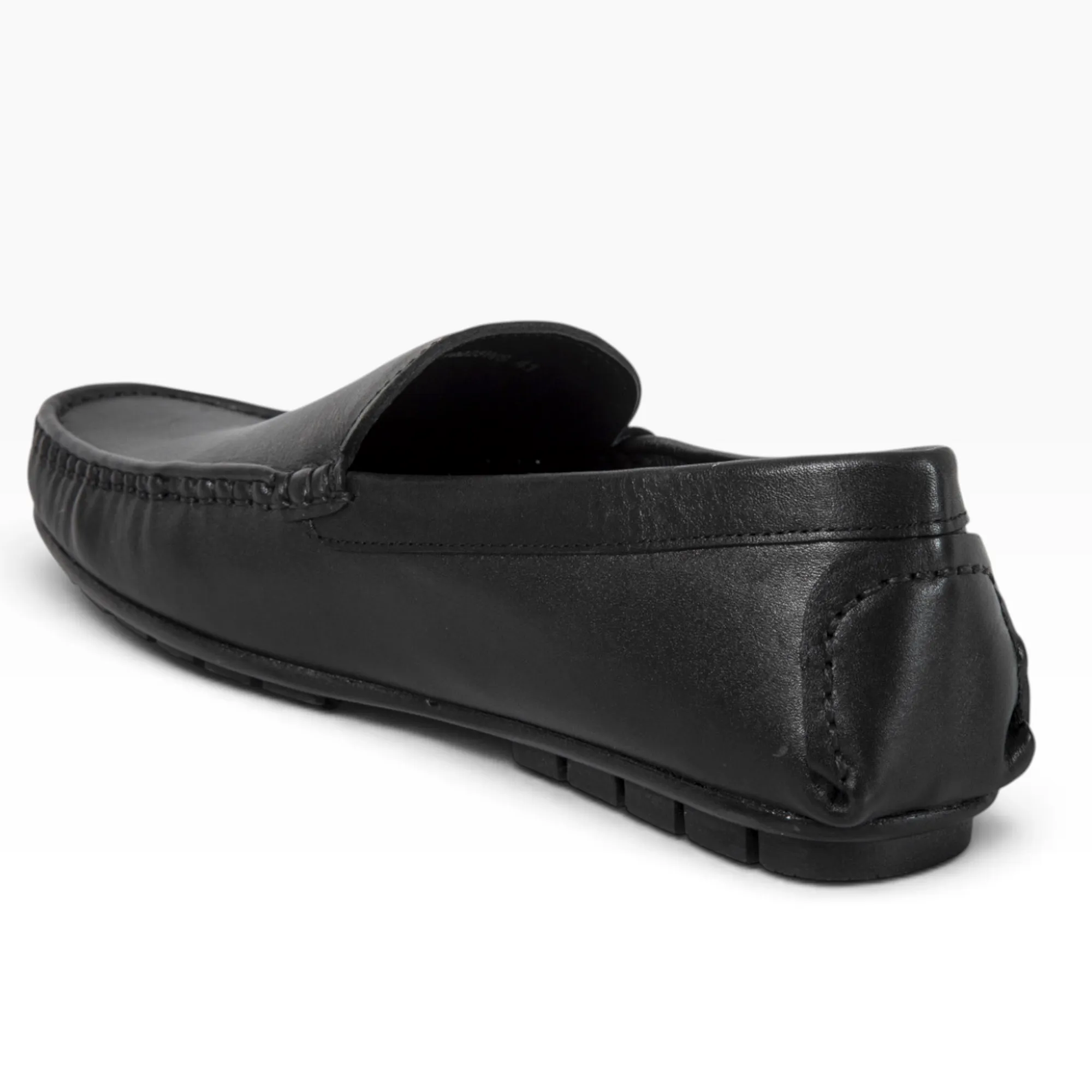 Black Leather Men Classic Shoes - Thumbnail 12