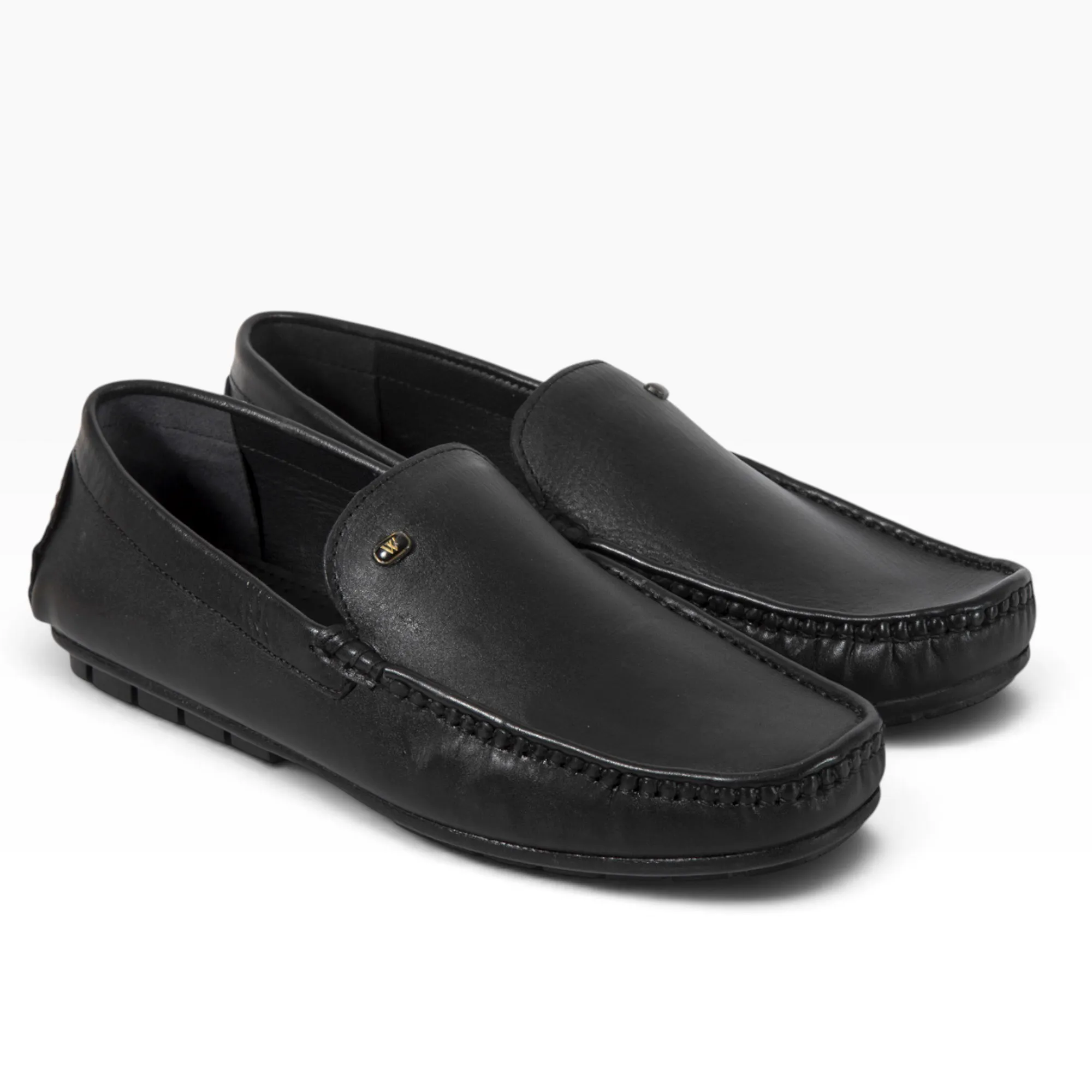 Black Leather Men Classic Shoes - Thumbnail 13