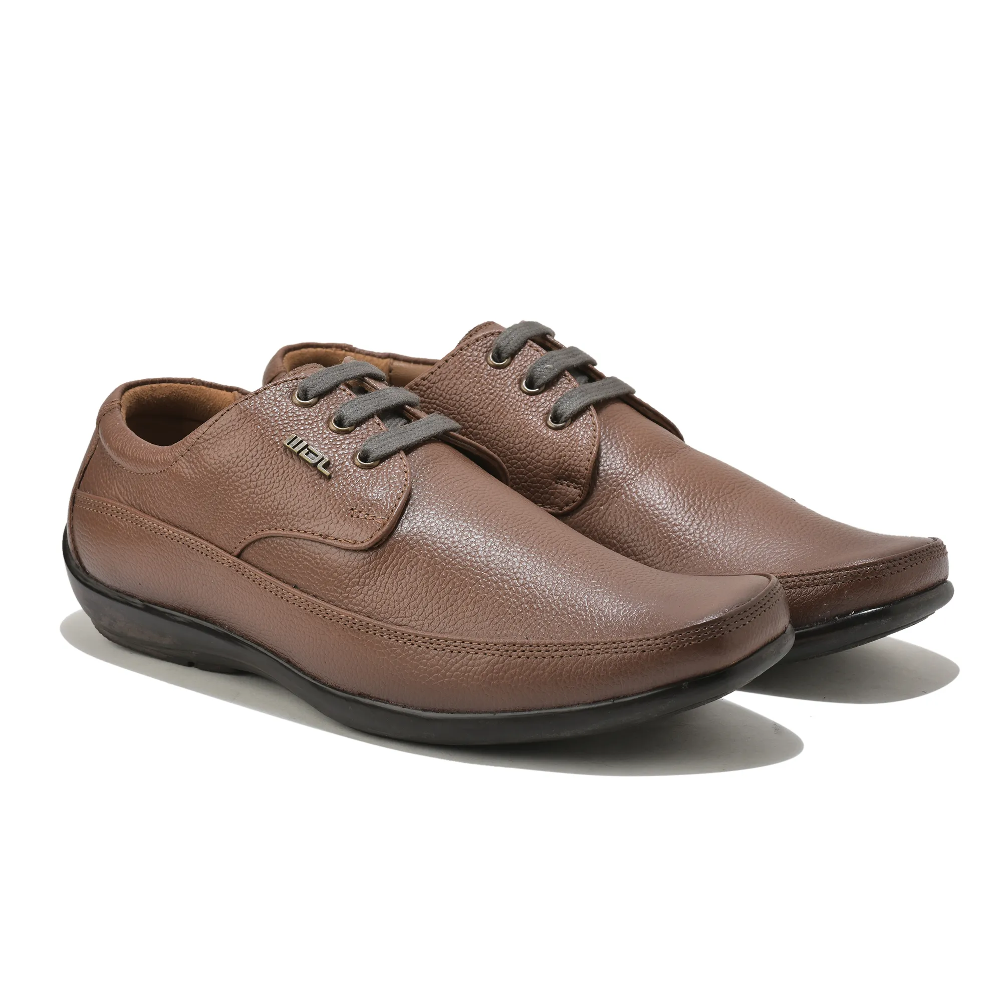 Tan Leather Men Classic Shoes - Thumbnail 8