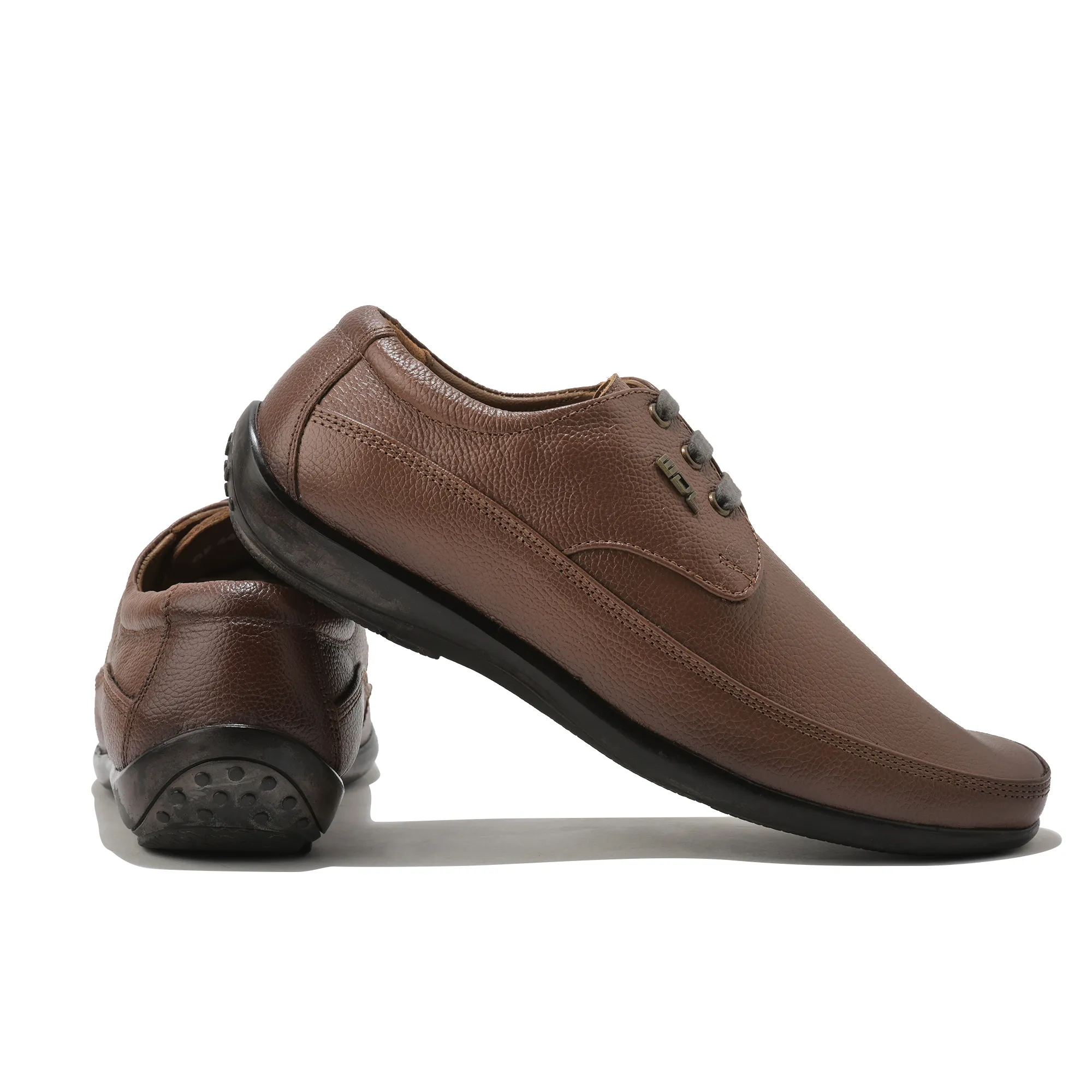 Tan Leather Men Classic Shoes - Thumbnail 10