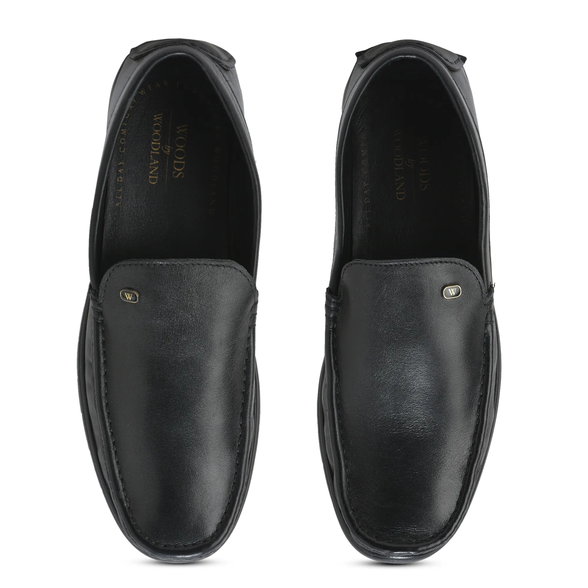 Men Black Softy Crust Leather Slip-On Classics - Thumbnail 4