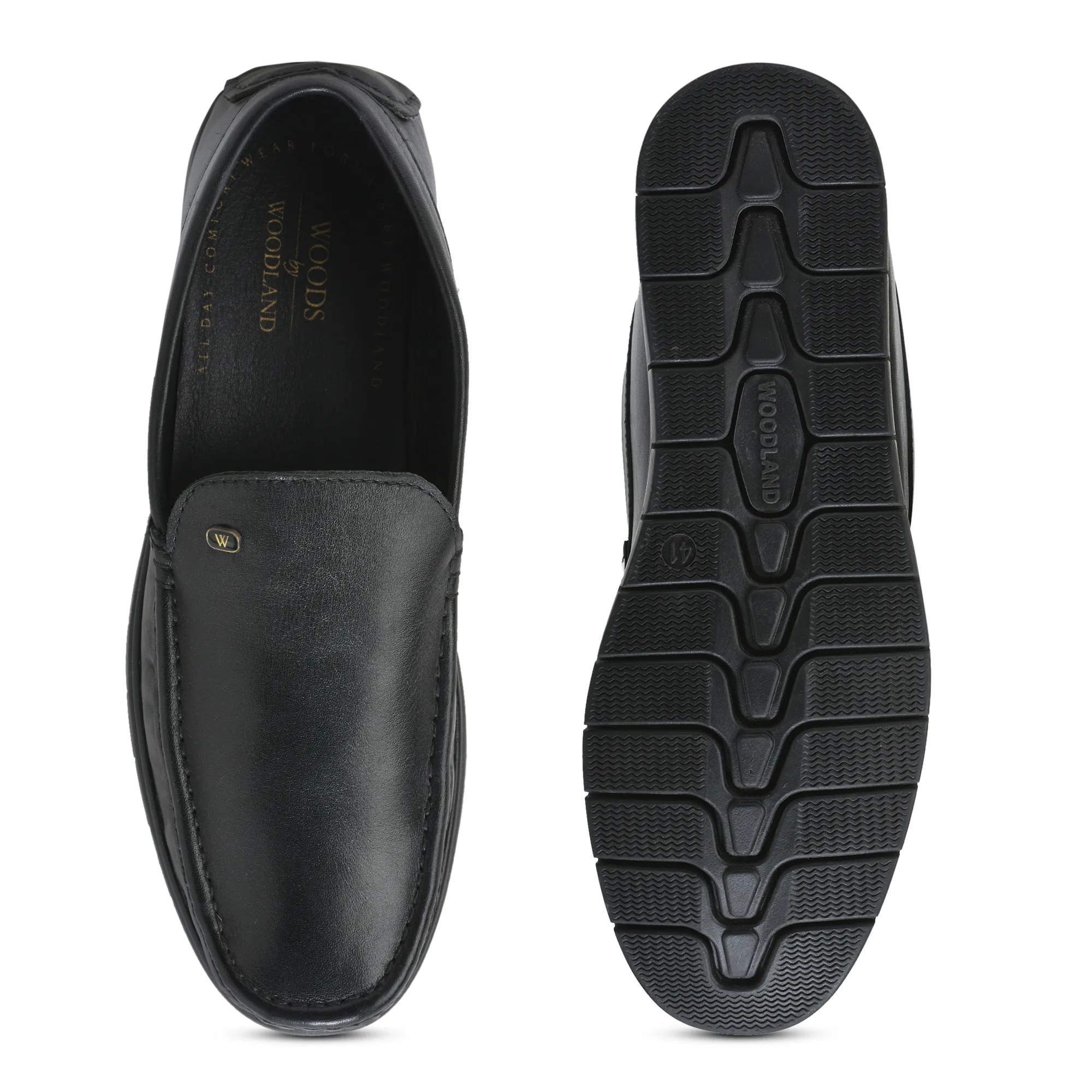Men Black Softy Crust Leather Slip-On Classics - Thumbnail 8