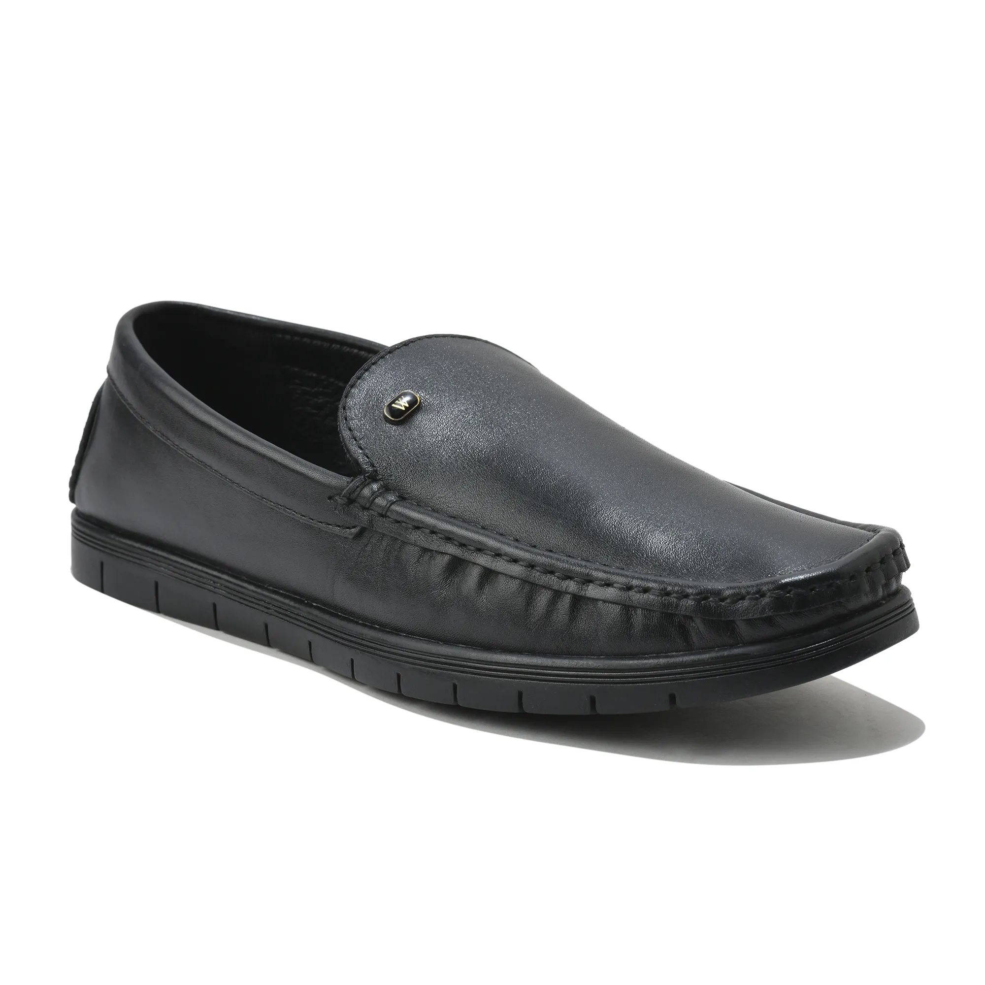 Men Black Softy Crust Leather Slip-On Classics - Thumbnail 10