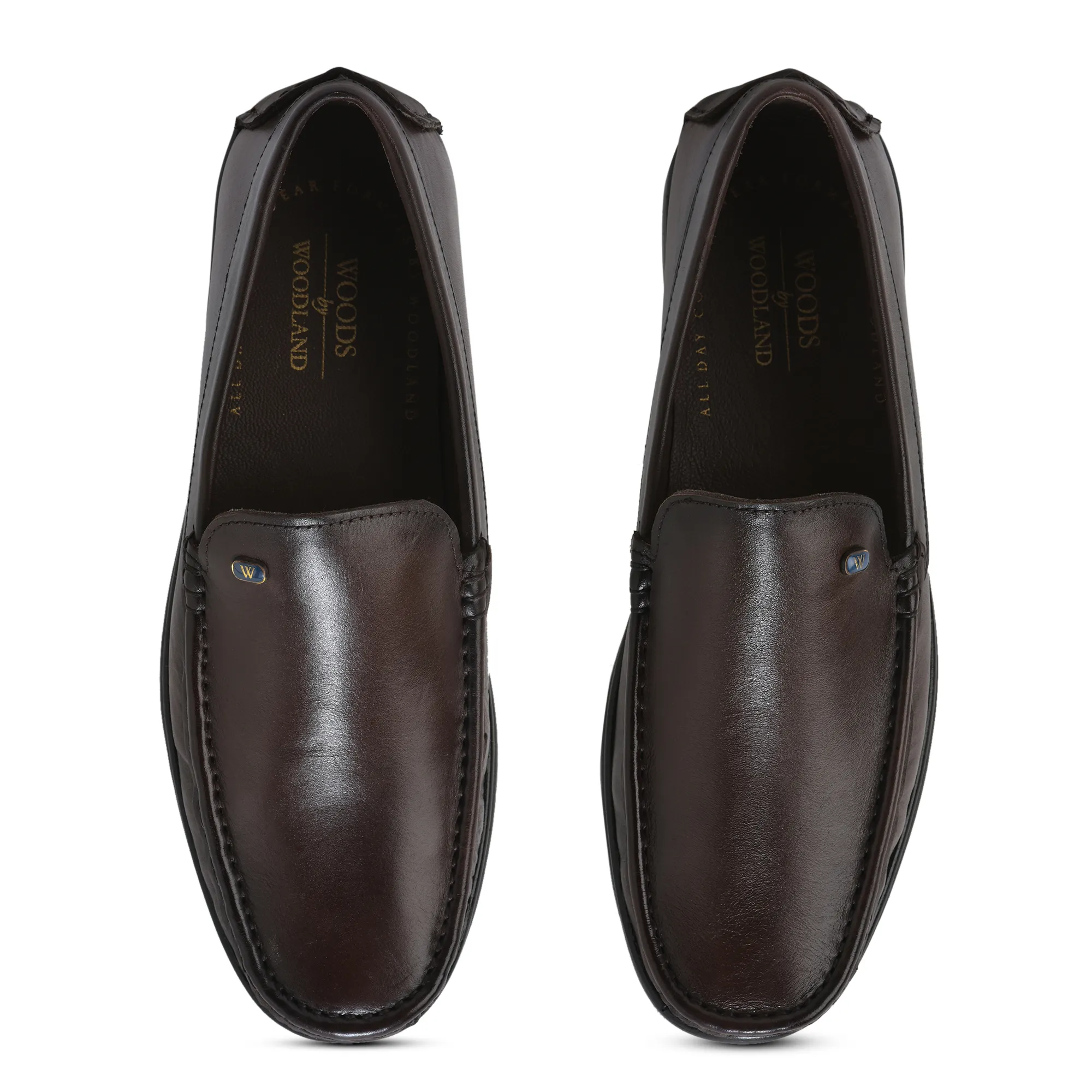Men Brown Softy Crust Leather Slip-On Classics - Thumbnail 5