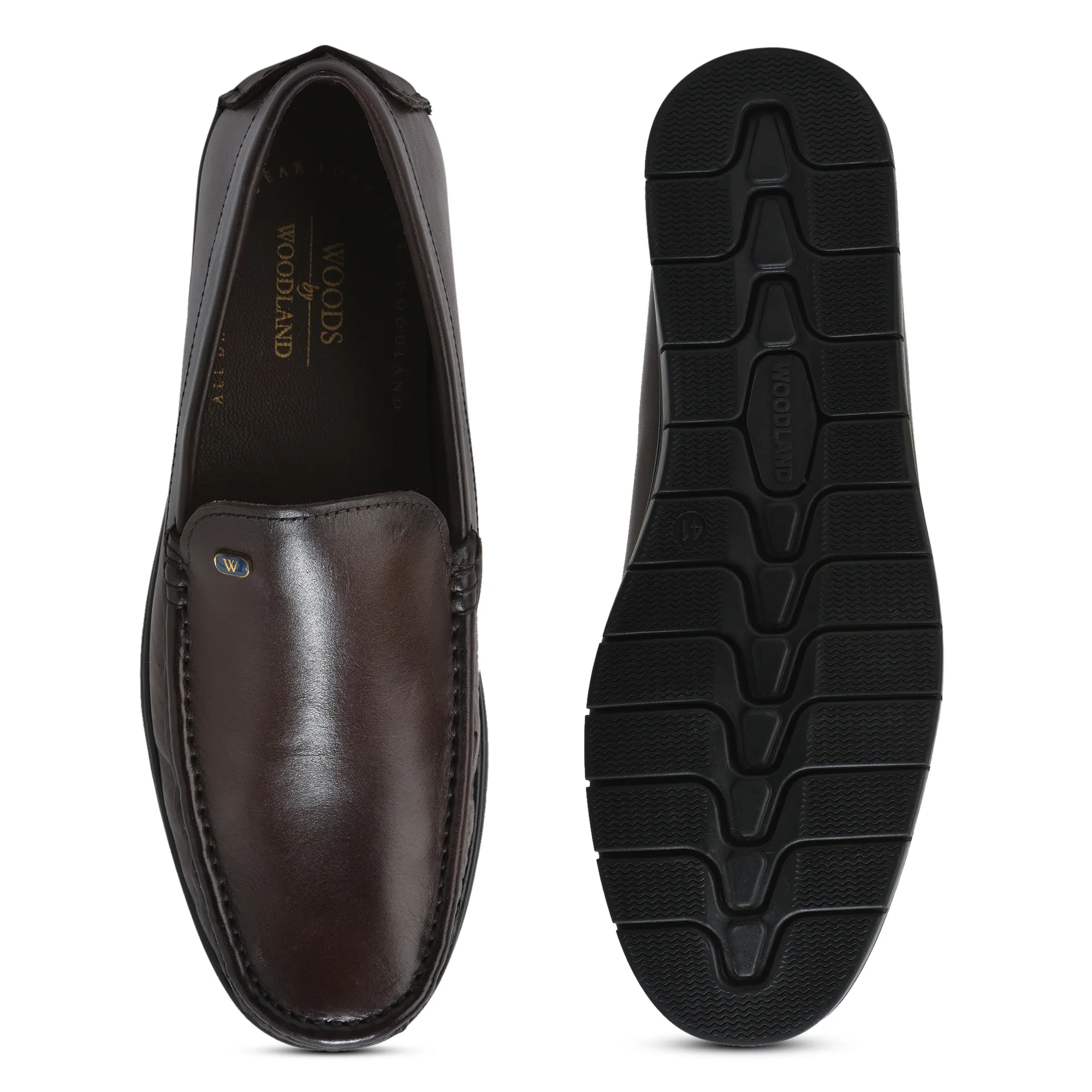 Men Brown Softy Crust Leather Slip-On Classics - Thumbnail 9