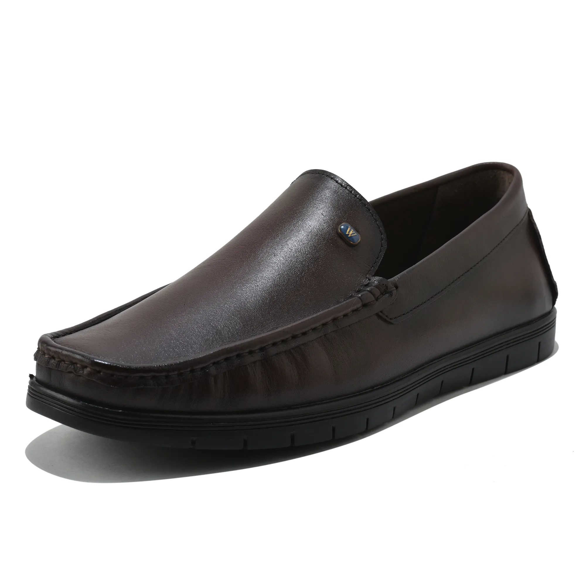 Men Brown Softy Crust Leather Slip-On Classics - Thumbnail 11