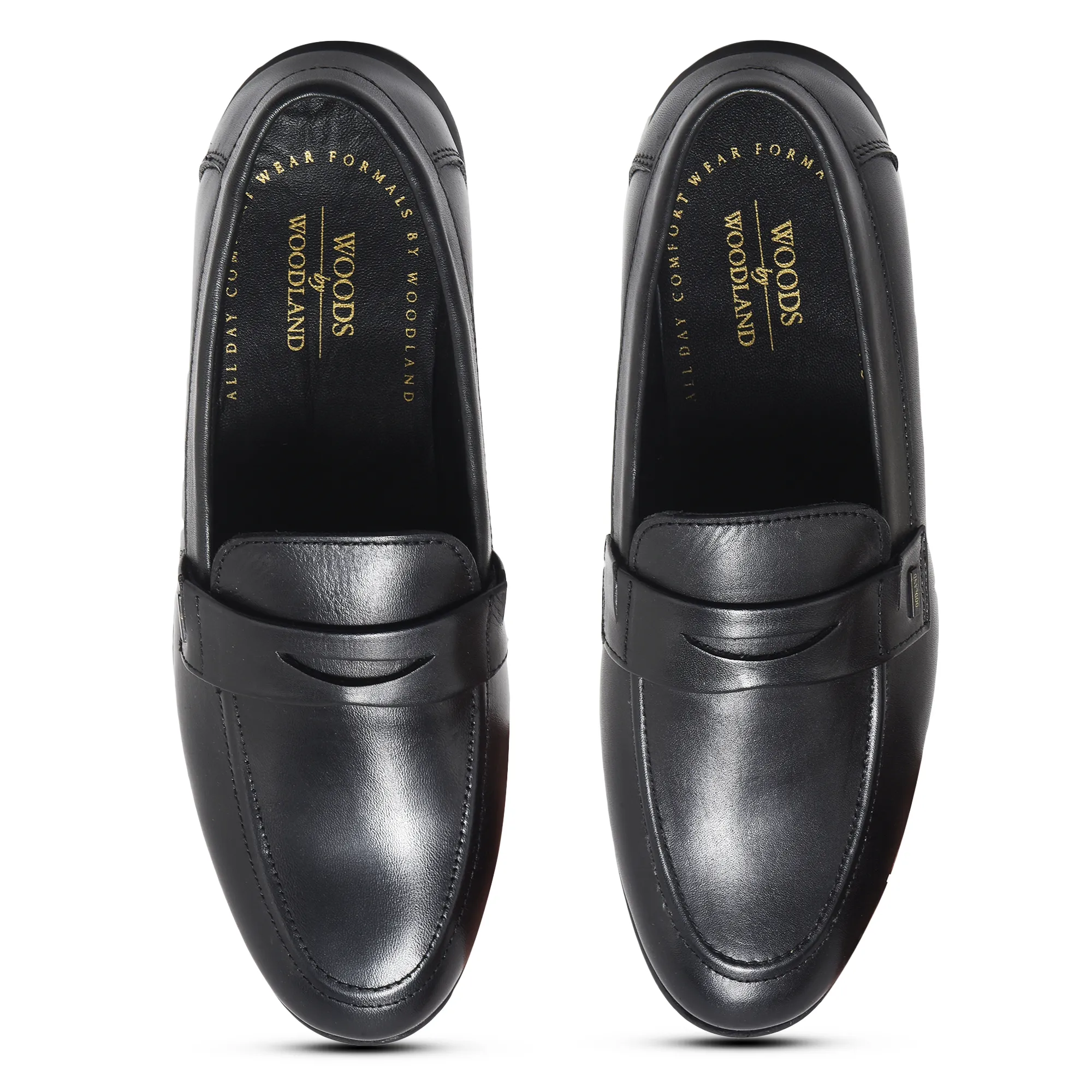 Black Woodland Slip-On Shoes For Men - Thumbnail 4