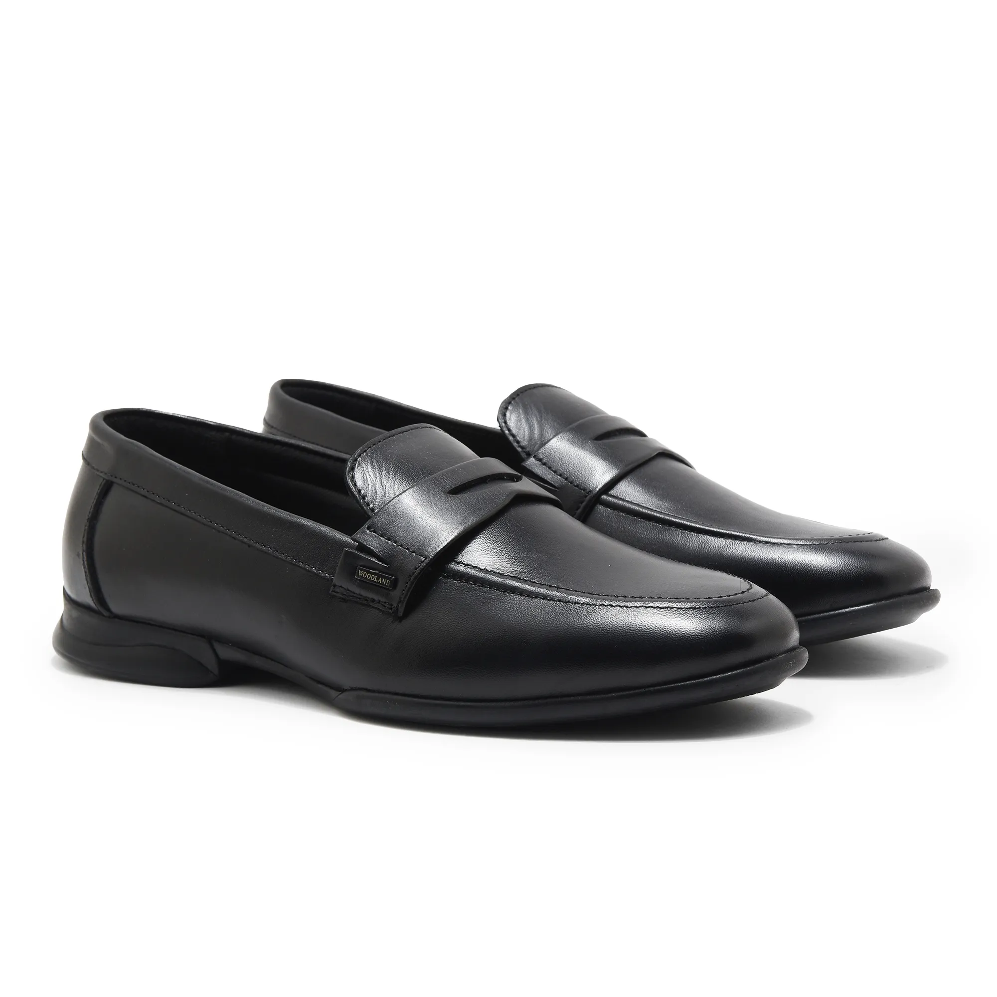 Black Woodland Slip-On Shoes For Men - Thumbnail 7