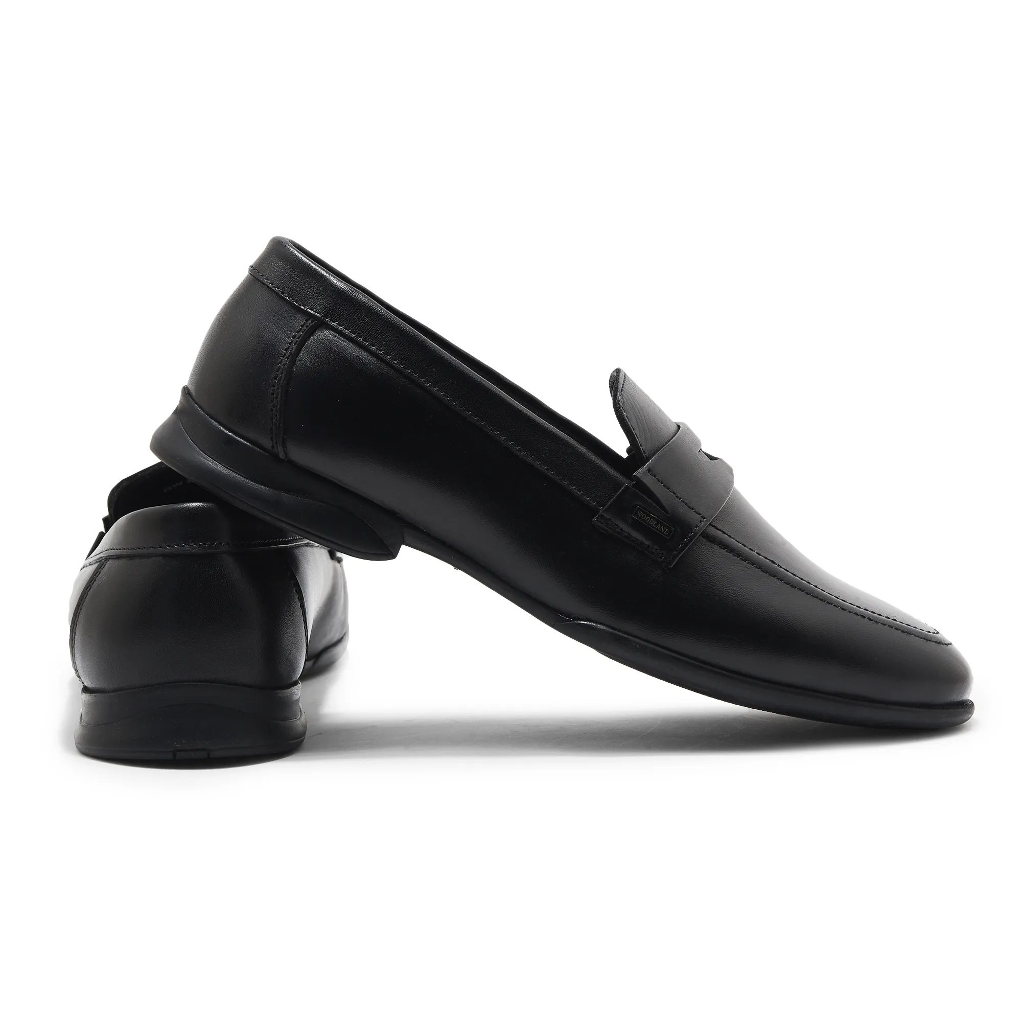 Black Woodland Slip-On Shoes For Men - Thumbnail 10