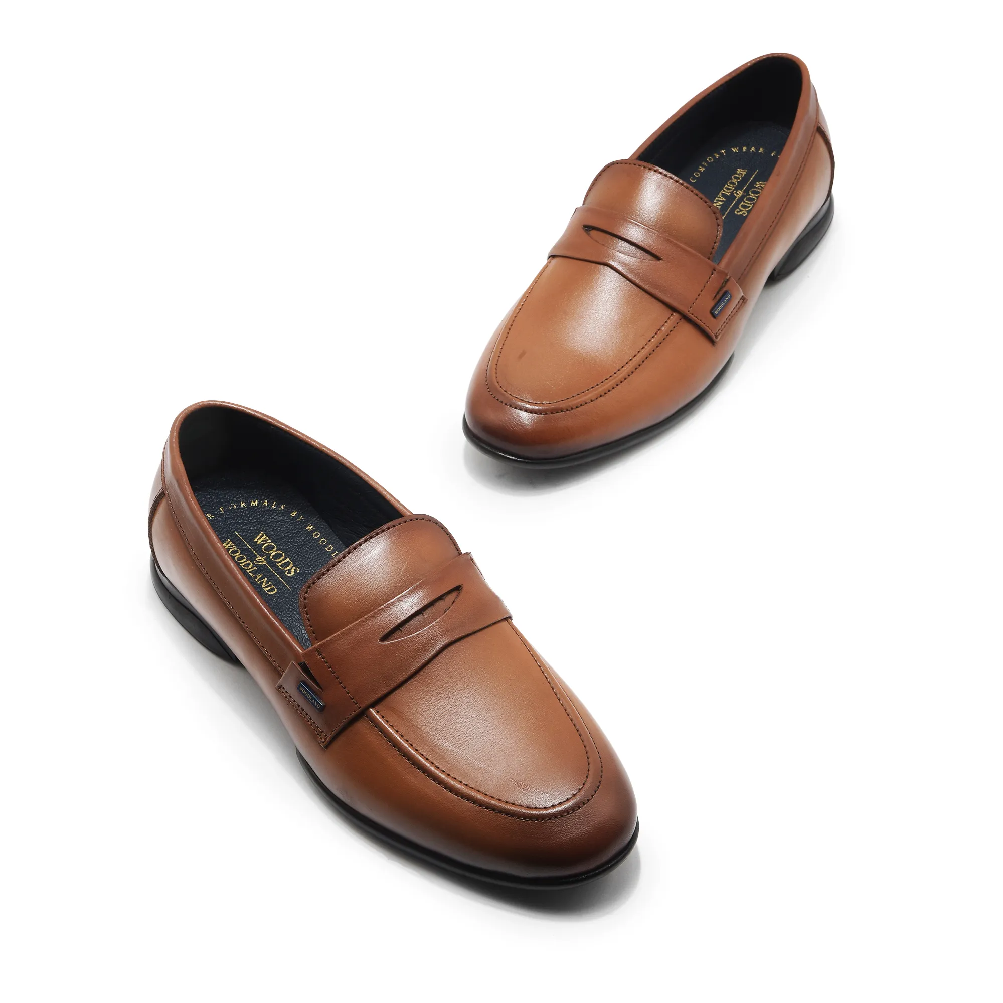 Tan Woodland Slip-On Shoes For Men - Thumbnail 2