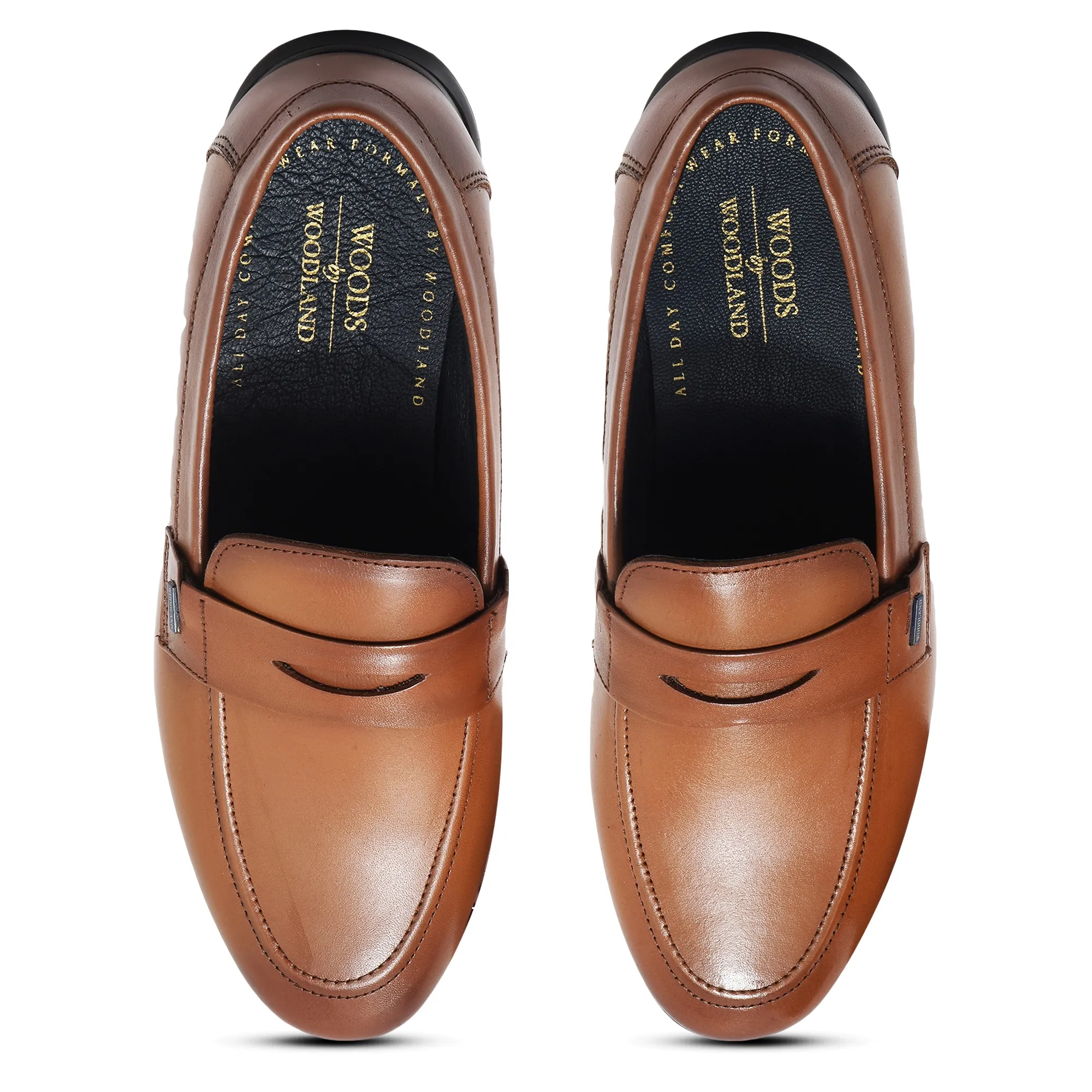 Tan Woodland Slip-On Shoes For Men - Thumbnail 4
