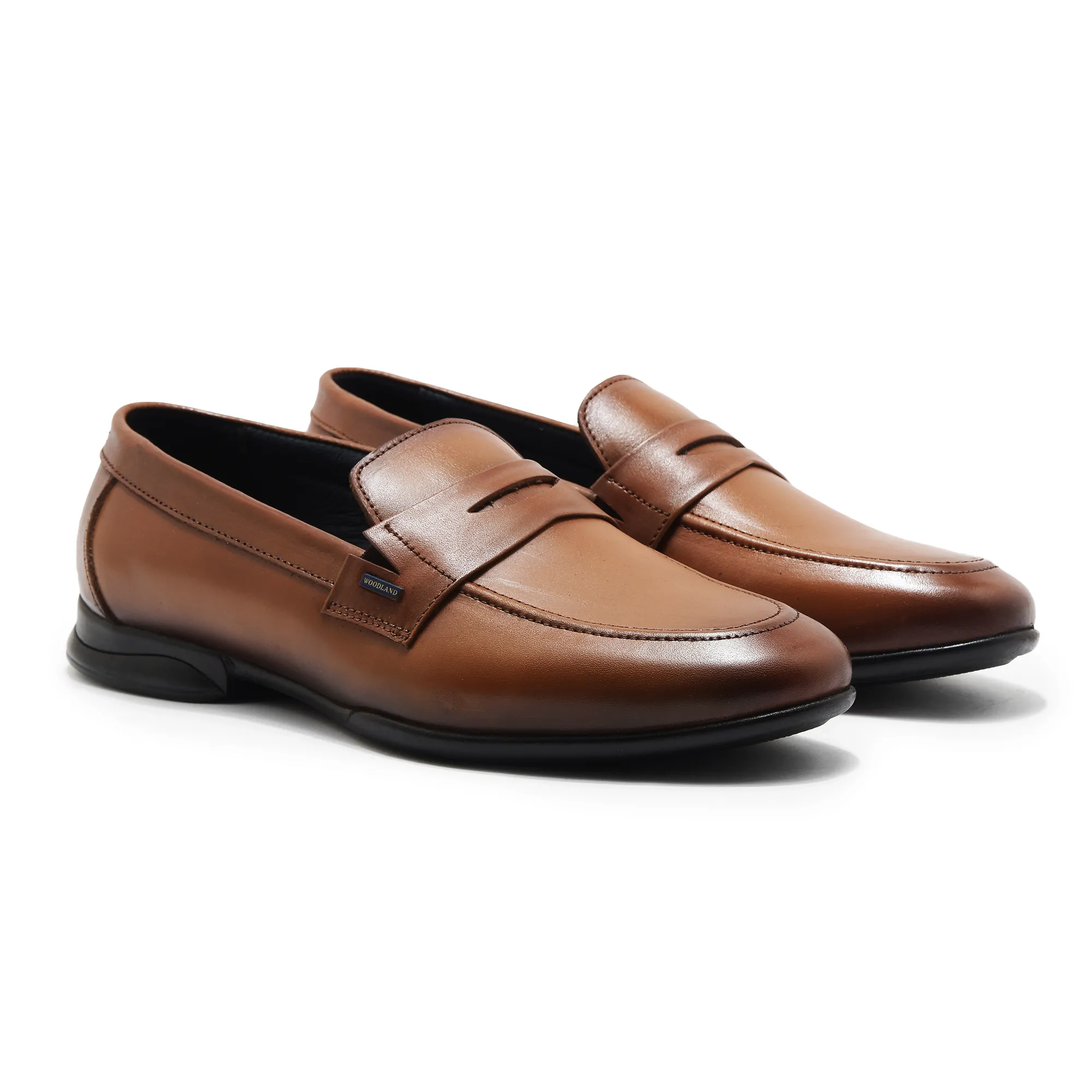 Tan Woodland Slip-On Shoes For Men - Thumbnail 7