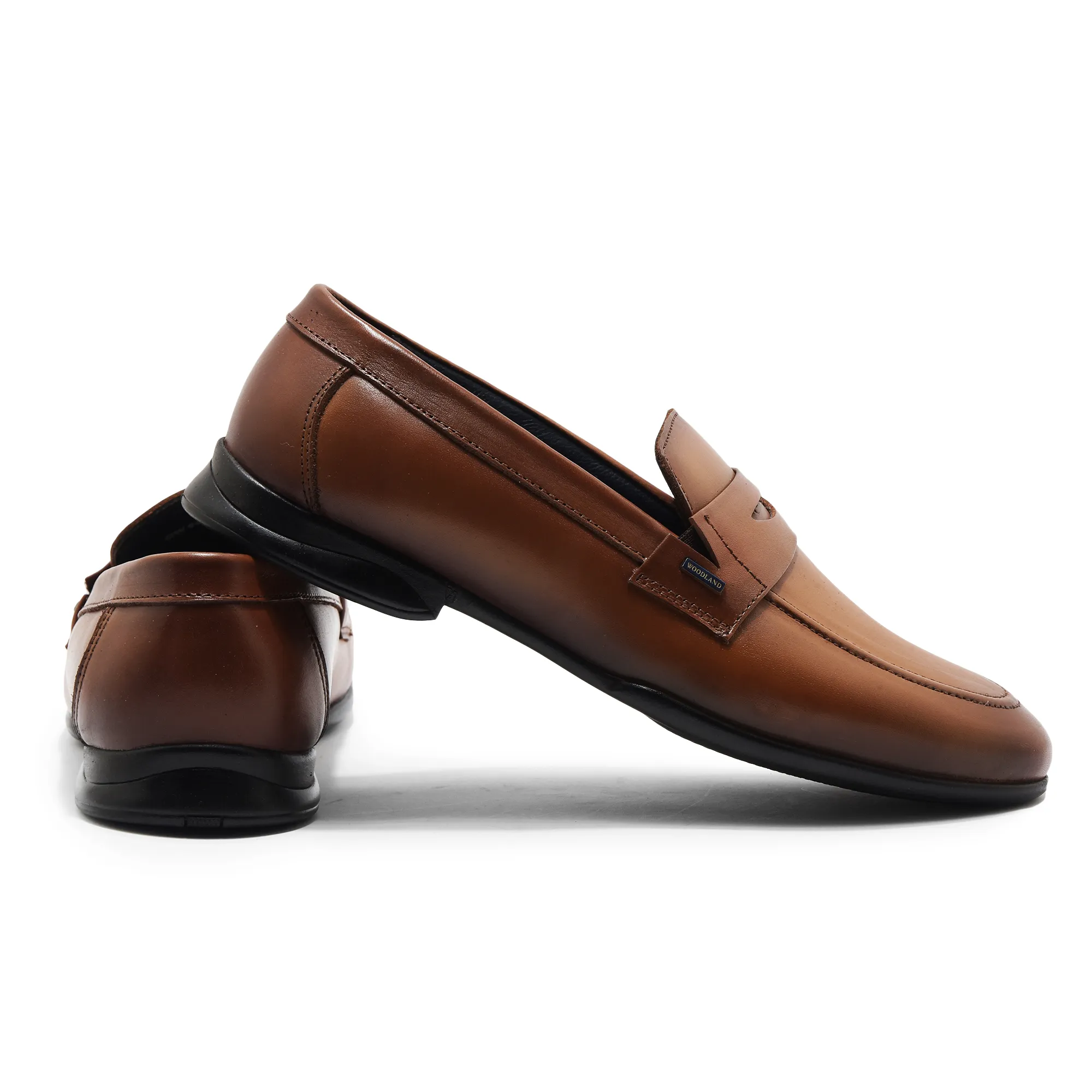 Tan Woodland Slip-On Shoes For Men - Thumbnail 10