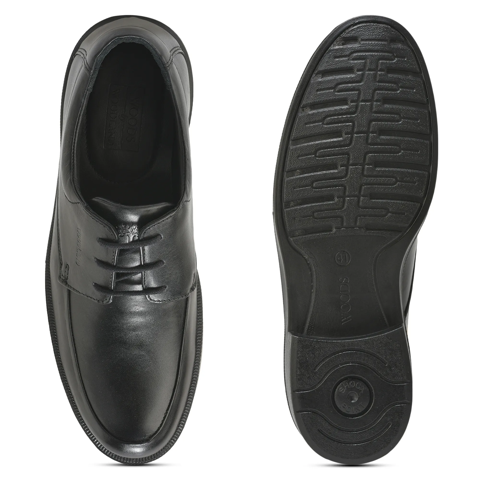 Woodland Men’S Black Professional Leather Shoes - Thumbnail 9
