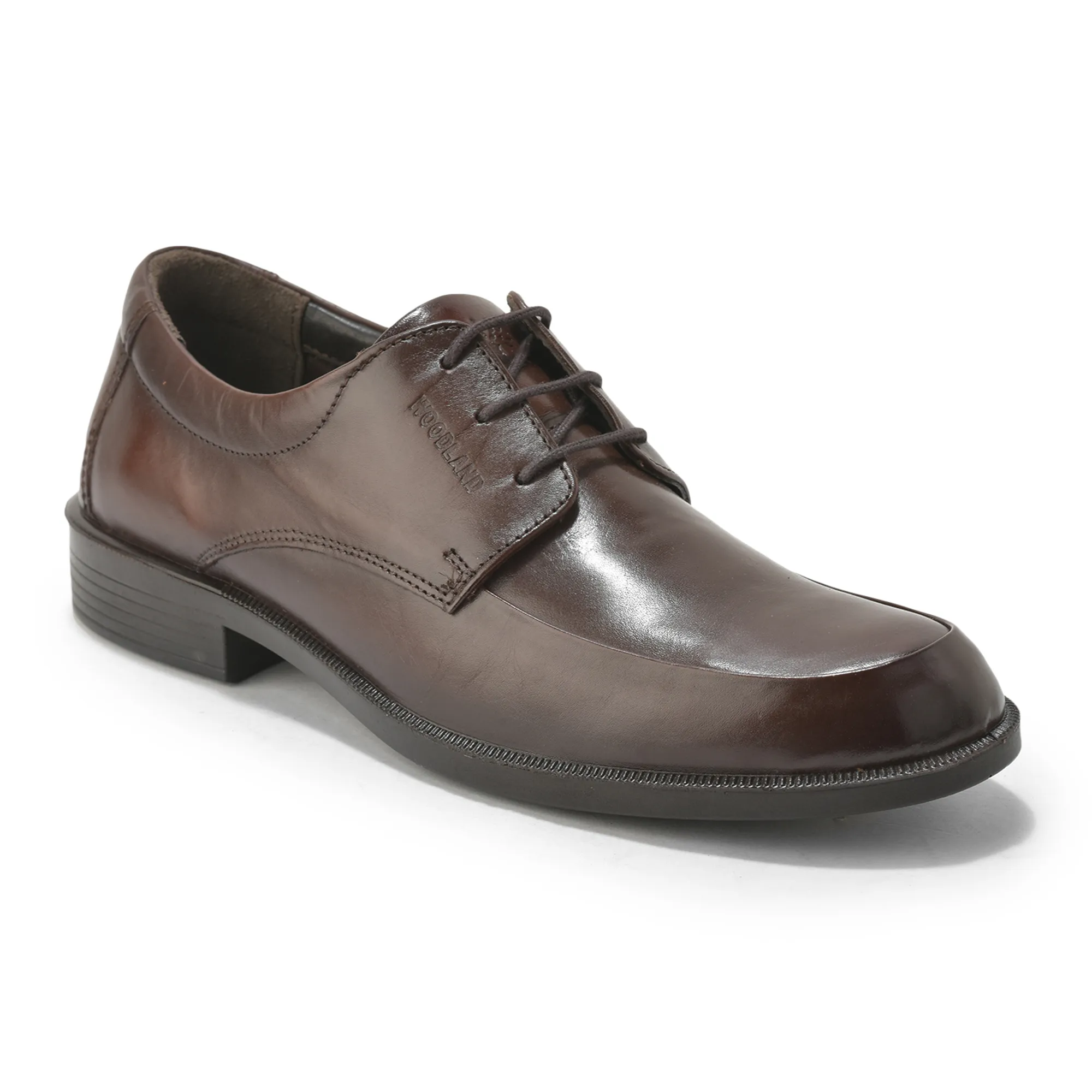 Woodland Men’S Medium Brown Professional Leather Shoes - Thumbnail 3