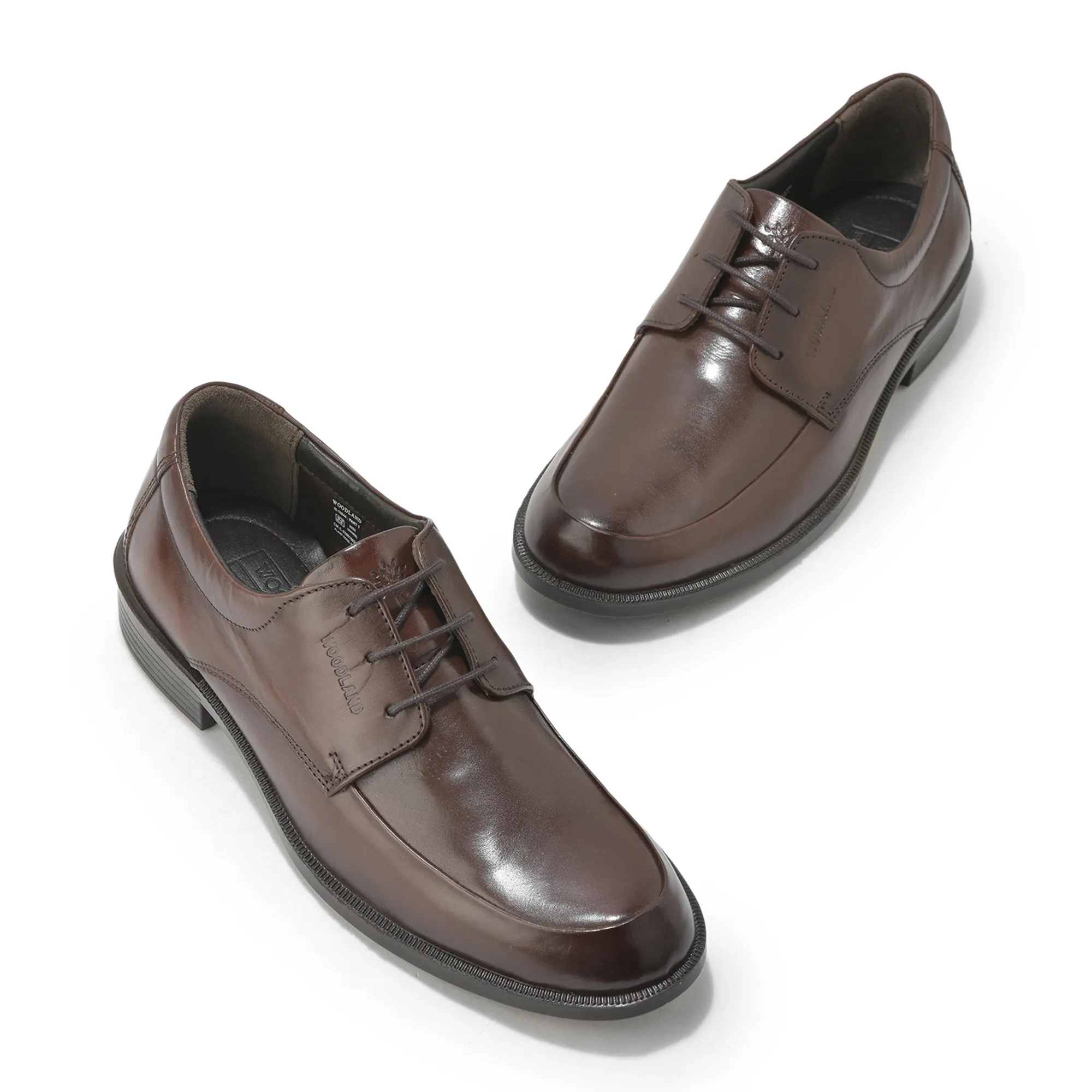 Woodland Men’S Medium Brown Professional Leather Shoes - Thumbnail 4