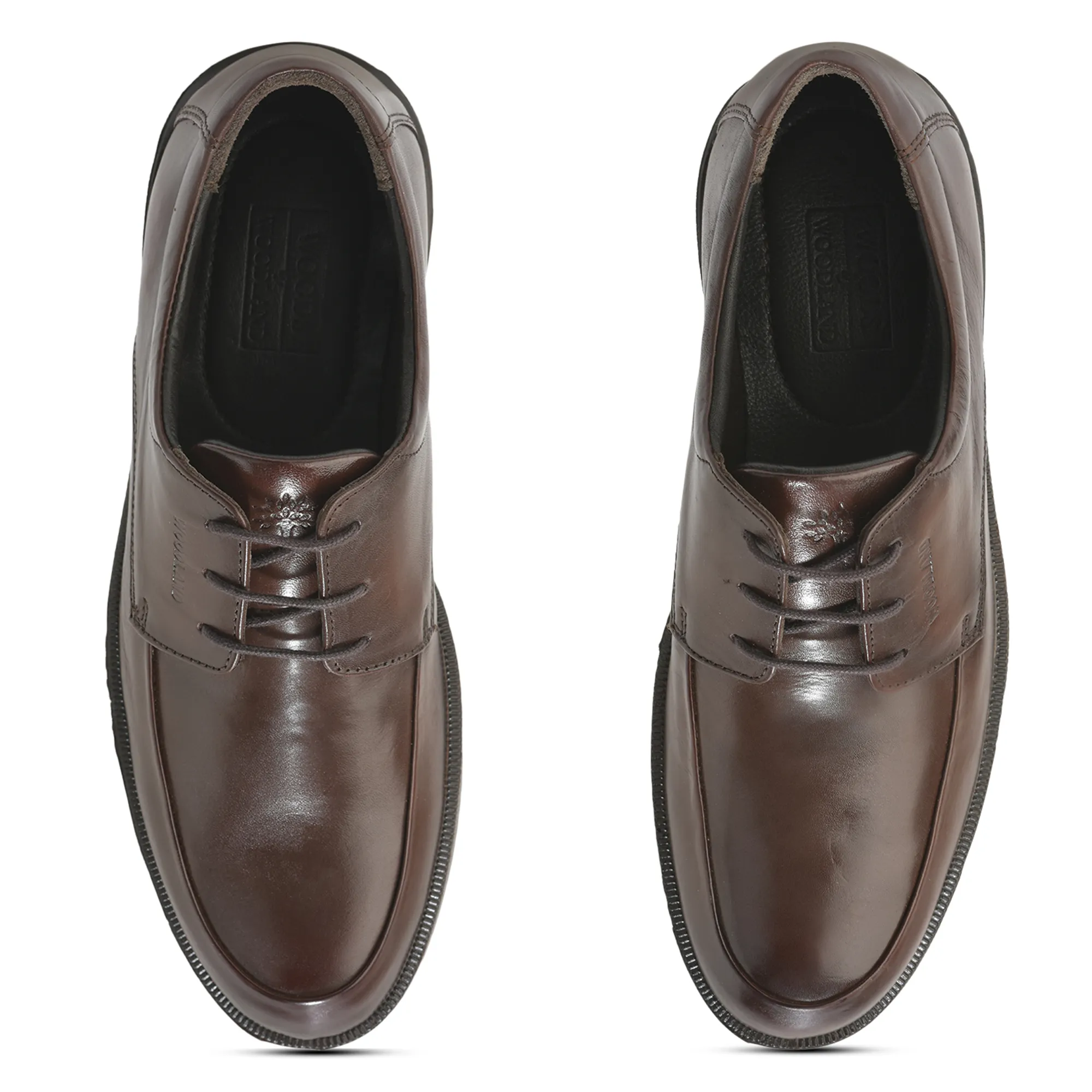 Woodland Men’S Medium Brown Professional Leather Shoes - Thumbnail 5