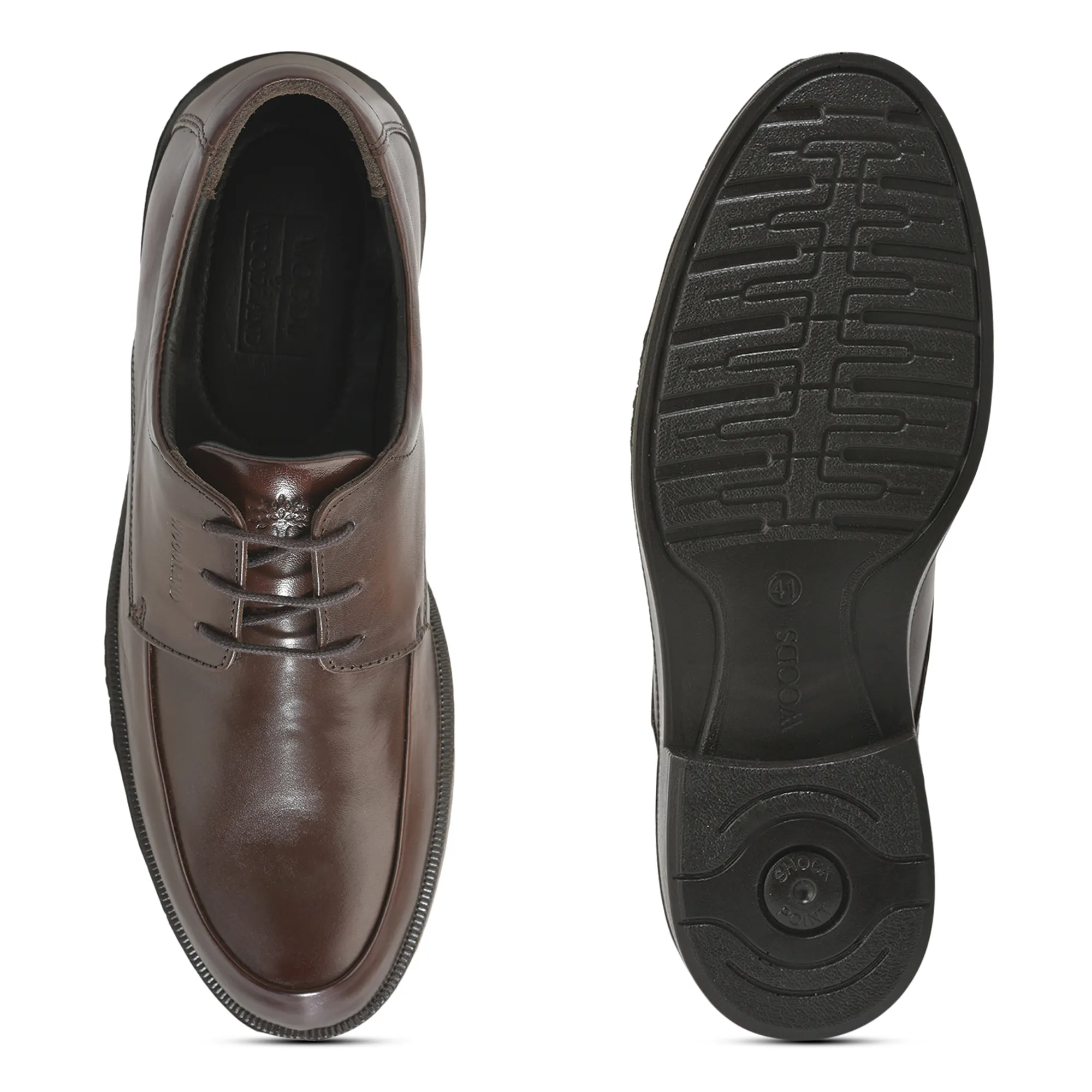 Woodland Men’S Medium Brown Professional Leather Shoes - Thumbnail 9