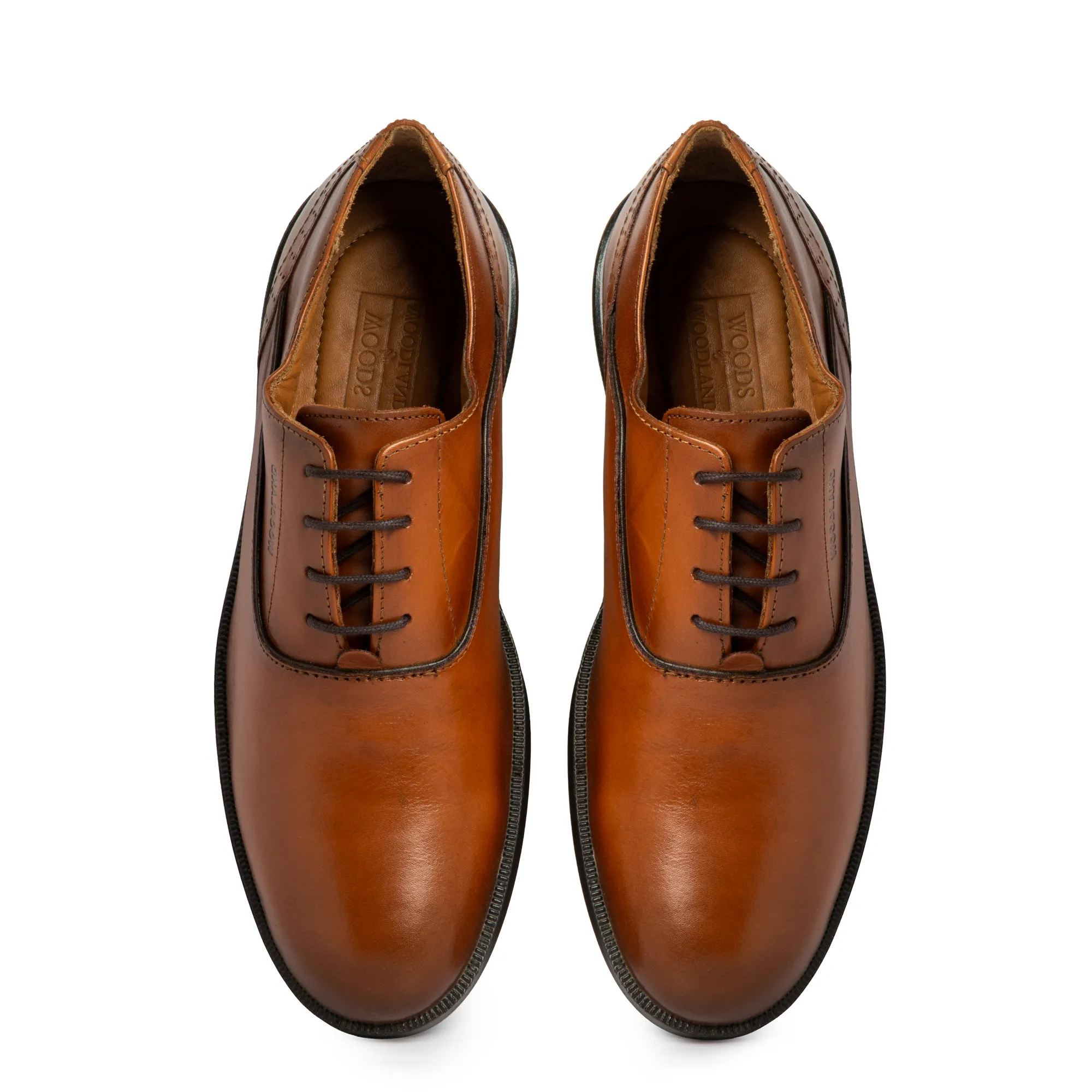 Woods Men Tan Formal Classic Softy Crust Dress Shoes - Thumbnail 6