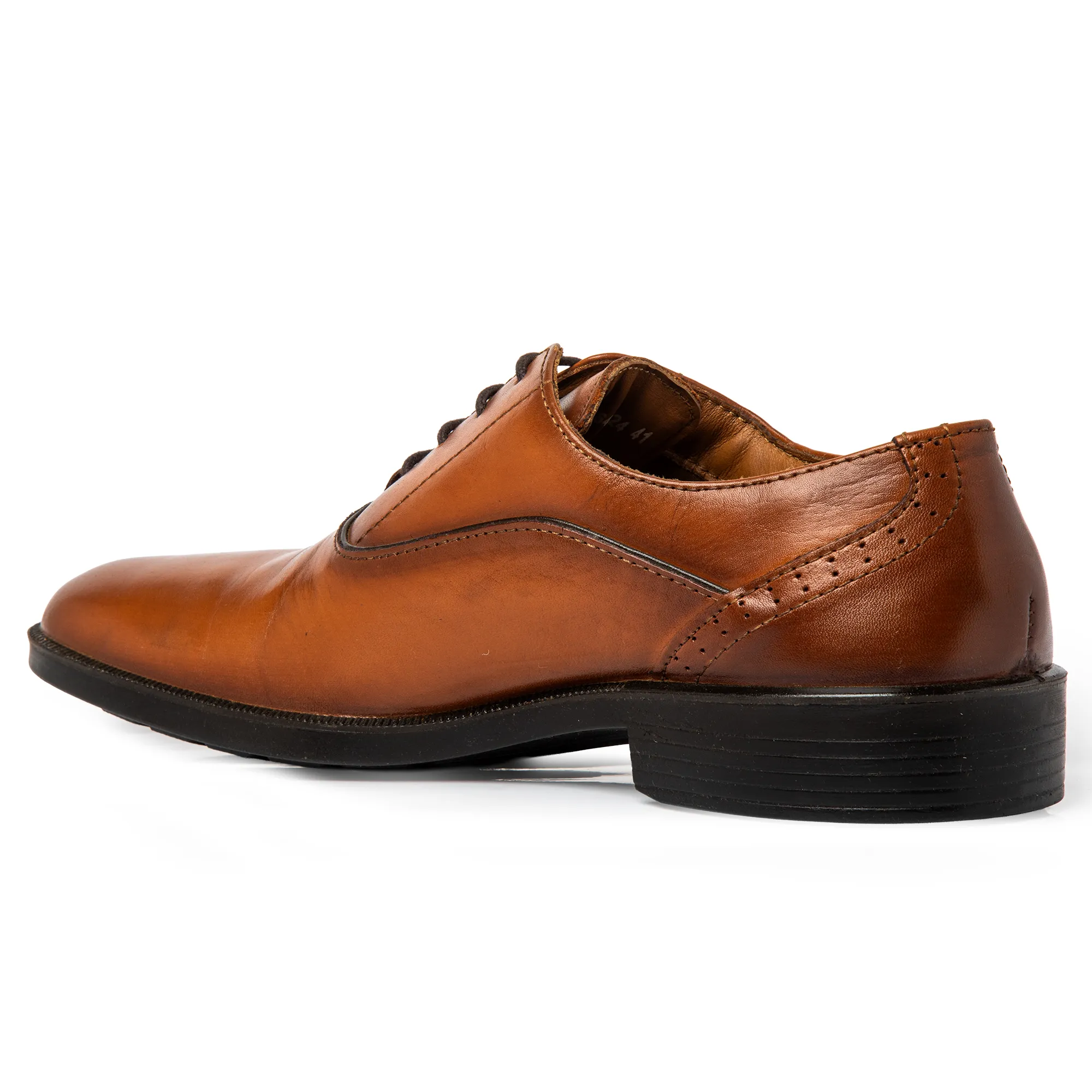 Woods Men Tan Formal Classic Softy Crust Dress Shoes - Thumbnail 8