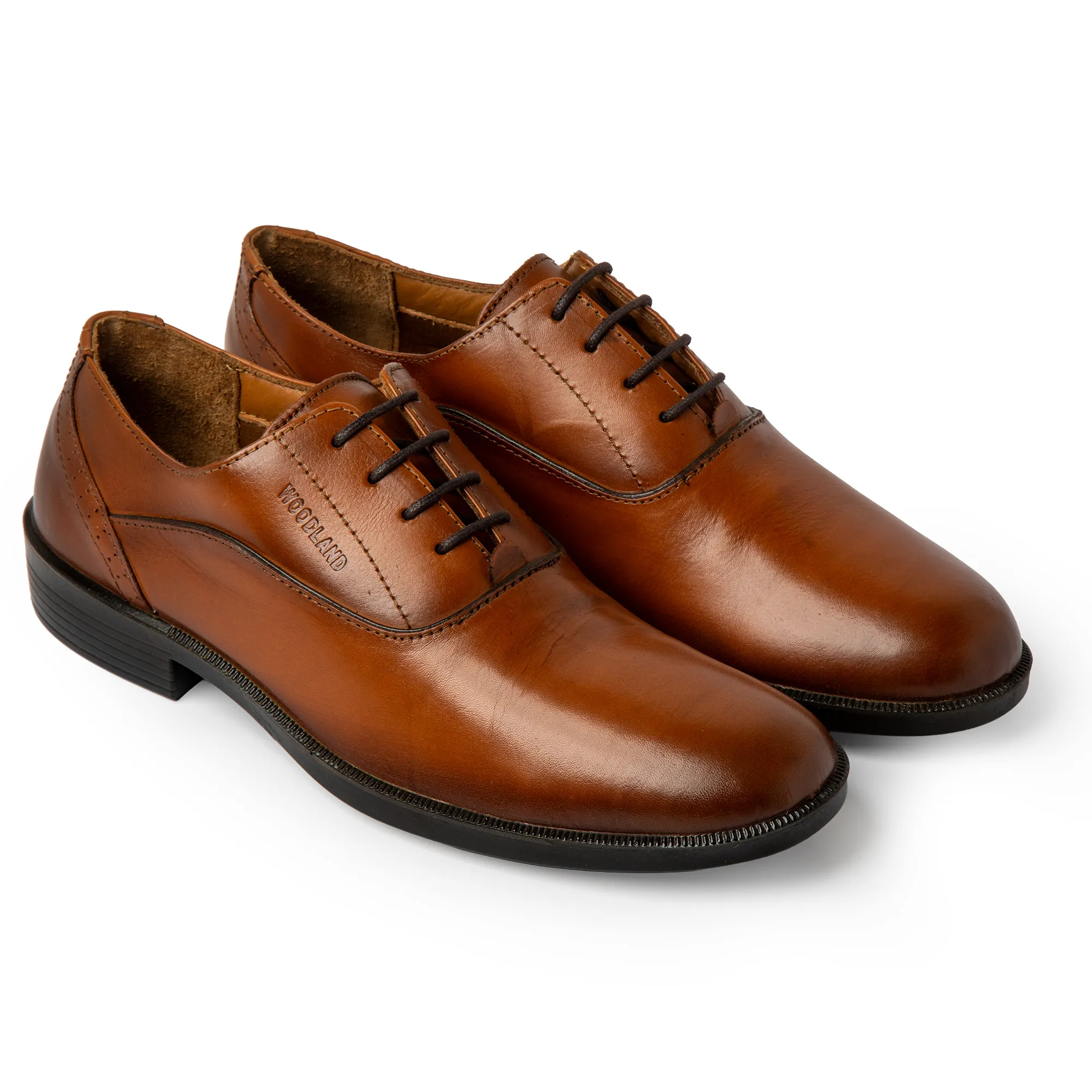Woods Men Tan Formal Classic Softy Crust Dress Shoes - Thumbnail 9