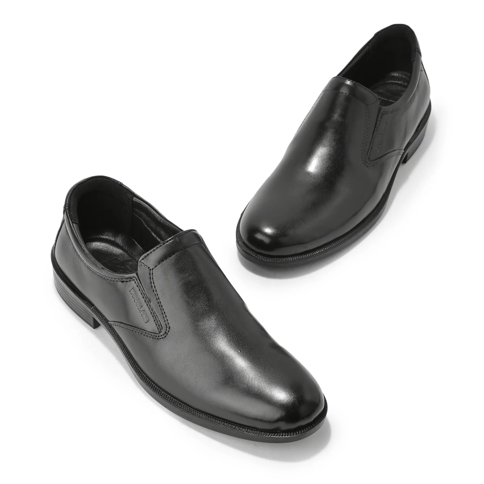 Woodland Men’S Black Classic Slip-On Shoes - Thumbnail 4