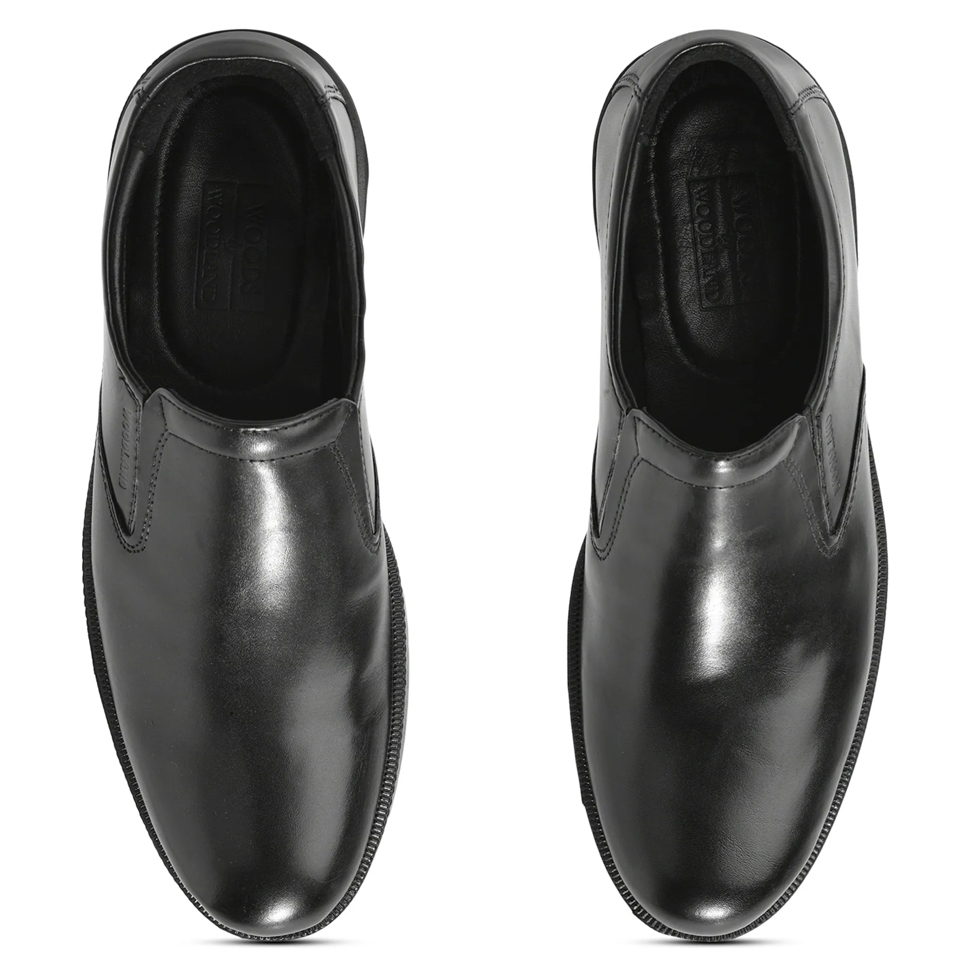Woodland Men’S Black Classic Slip-On Shoes - Thumbnail 5