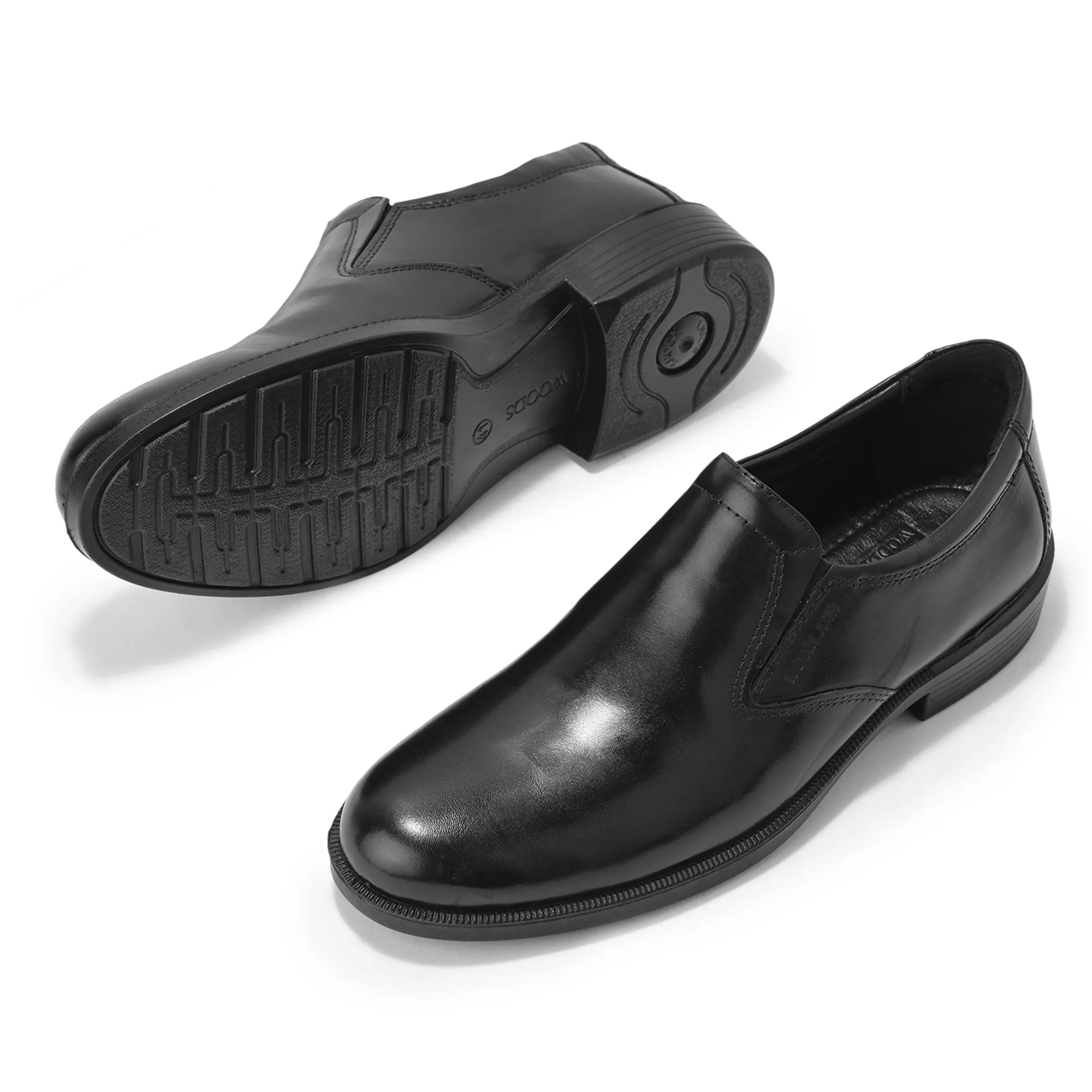 Woodland Men’S Black Classic Slip-On Shoes - Thumbnail 6