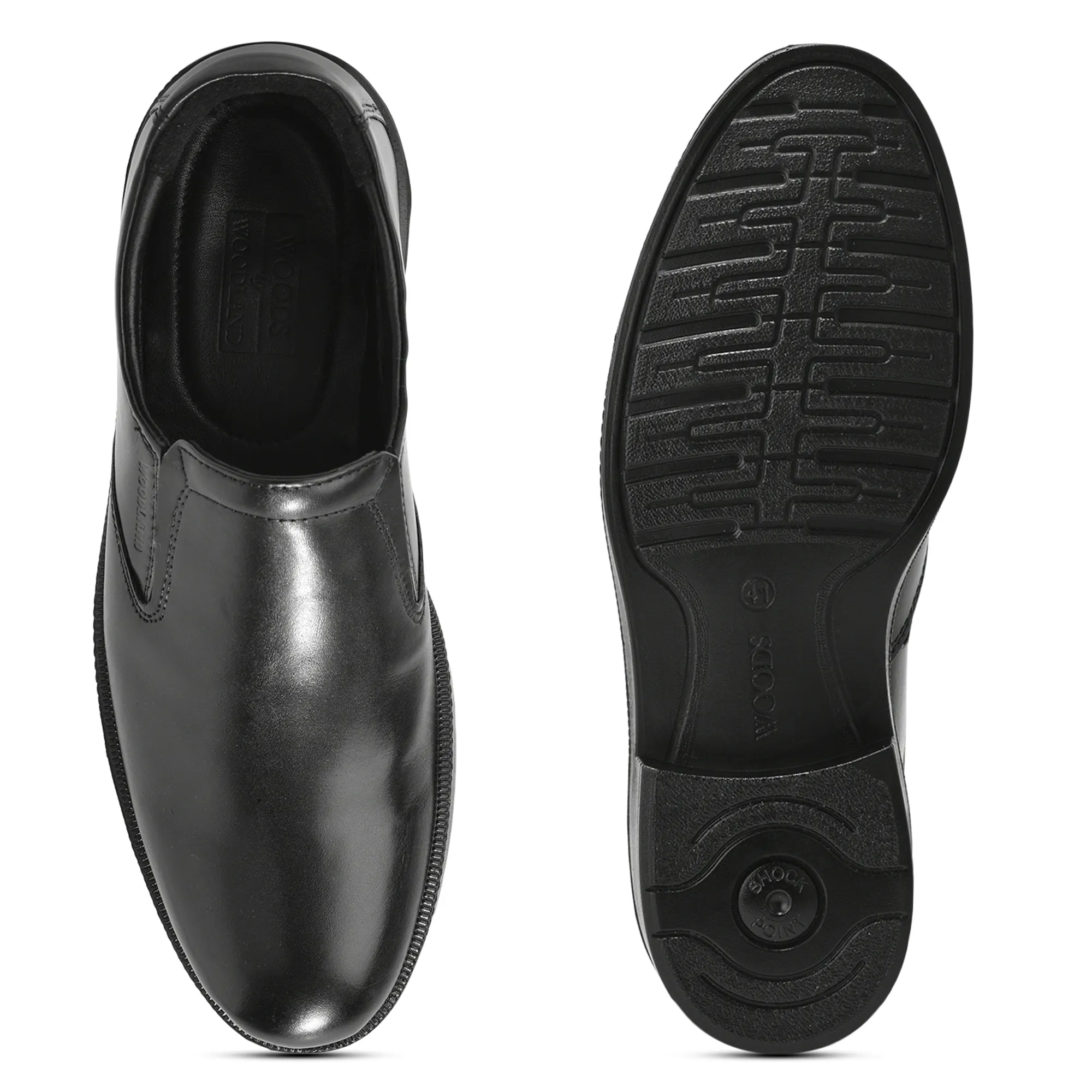 Woodland Men’S Black Classic Slip-On Shoes - Thumbnail 9
