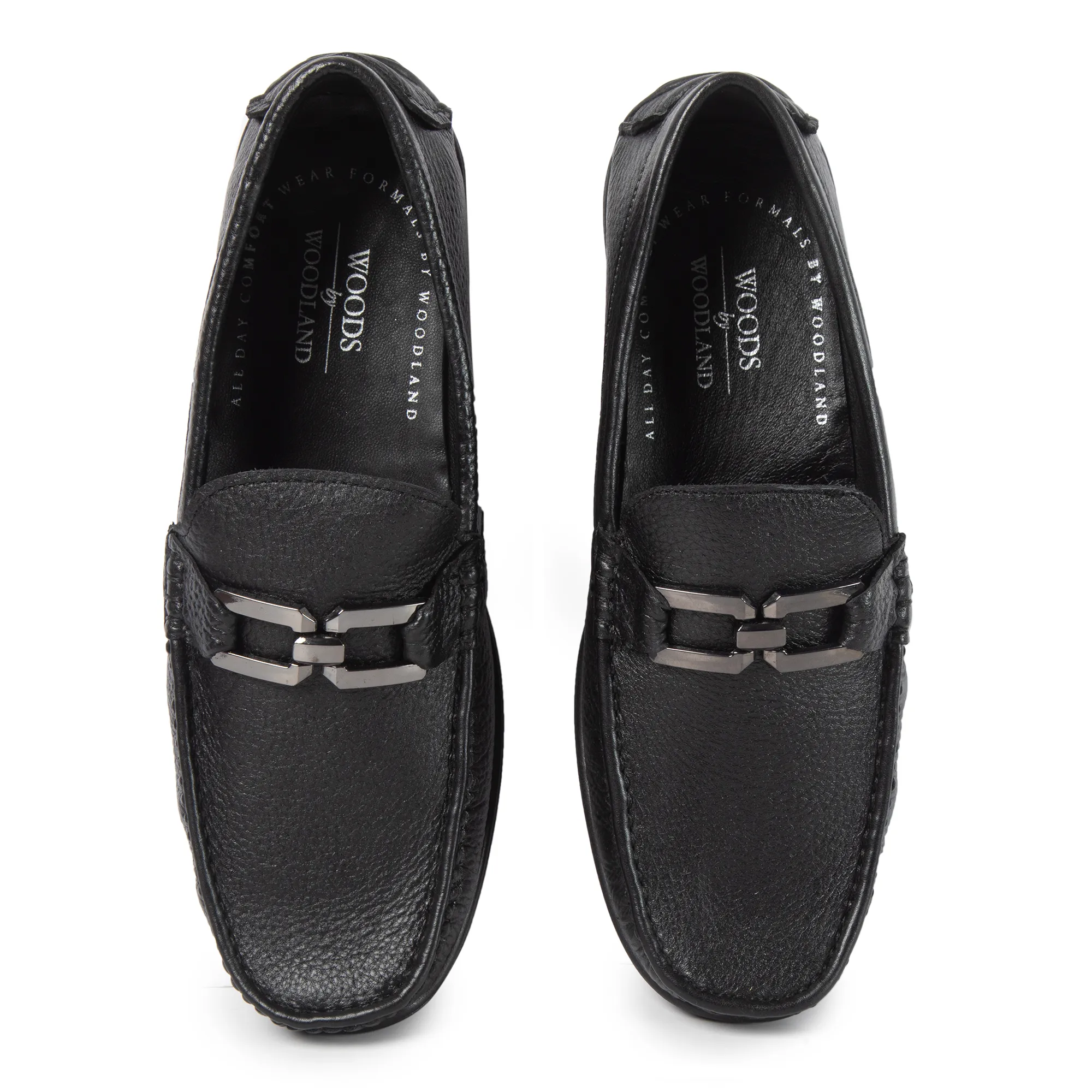 Men Black Softy Leather Classic Slip-On Shoes 5