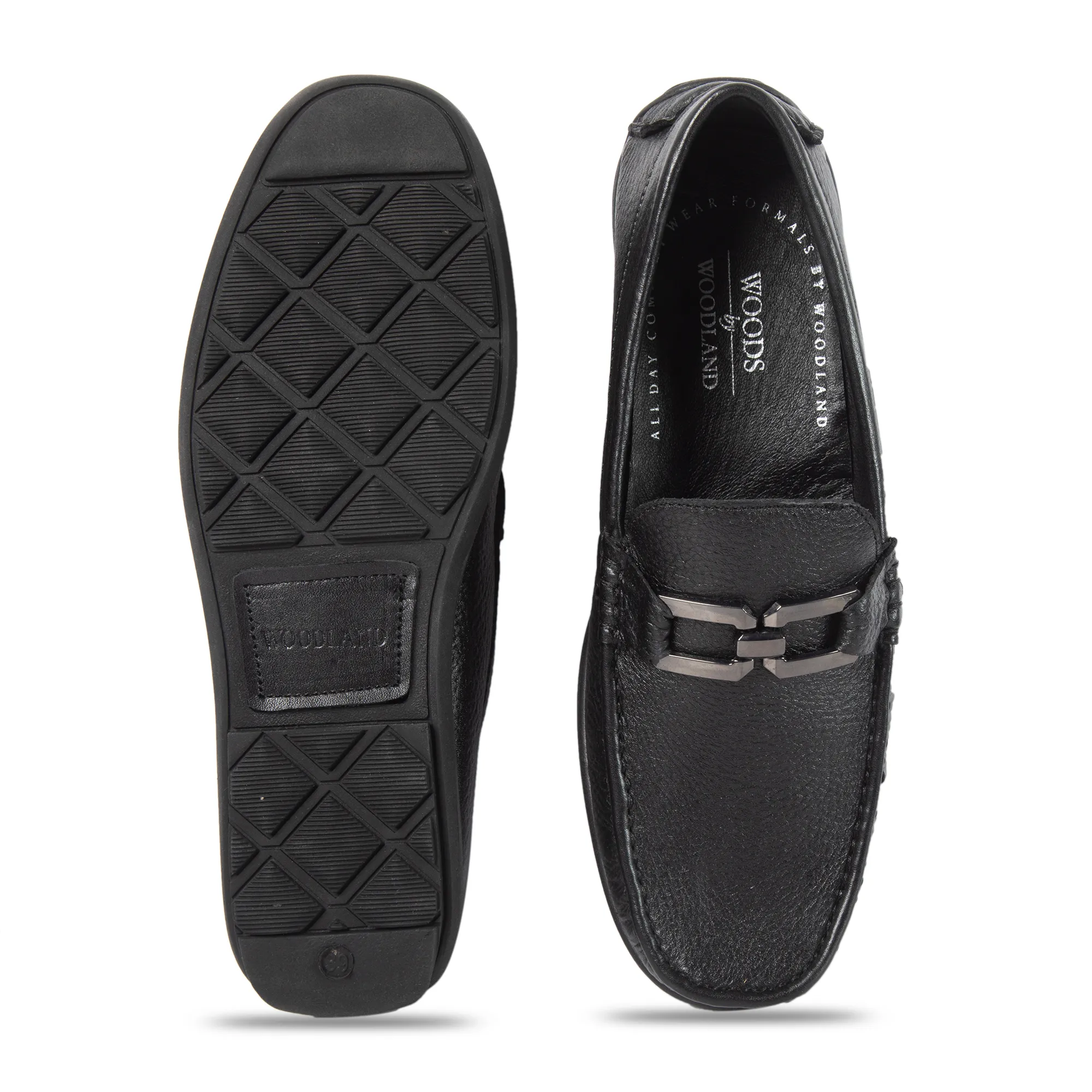 Men Black Softy Leather Classic Slip-On Shoes 9