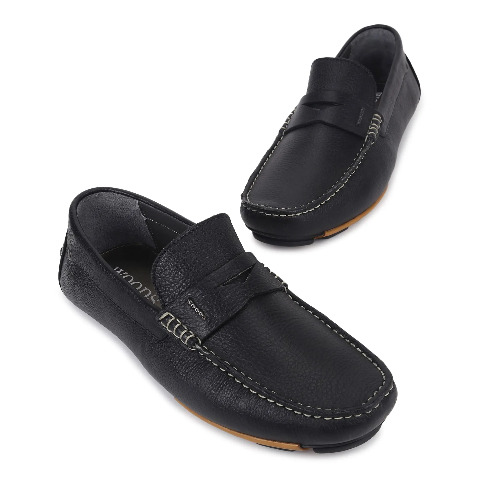 Black Penny Loafer for Men - Thumbnail 2