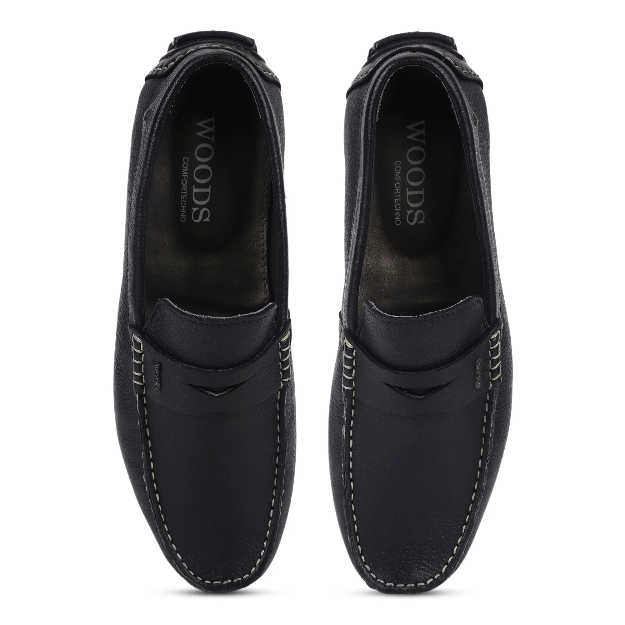 Black Penny Loafer for Men - Thumbnail 3
