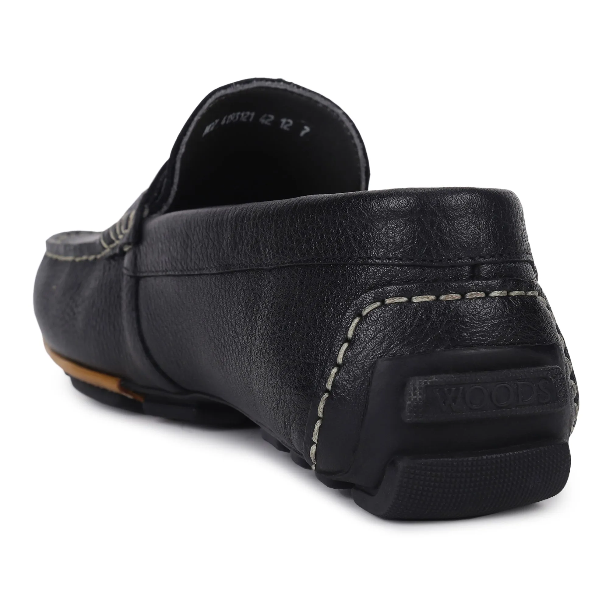 Black Penny Loafer for Men - Thumbnail 5