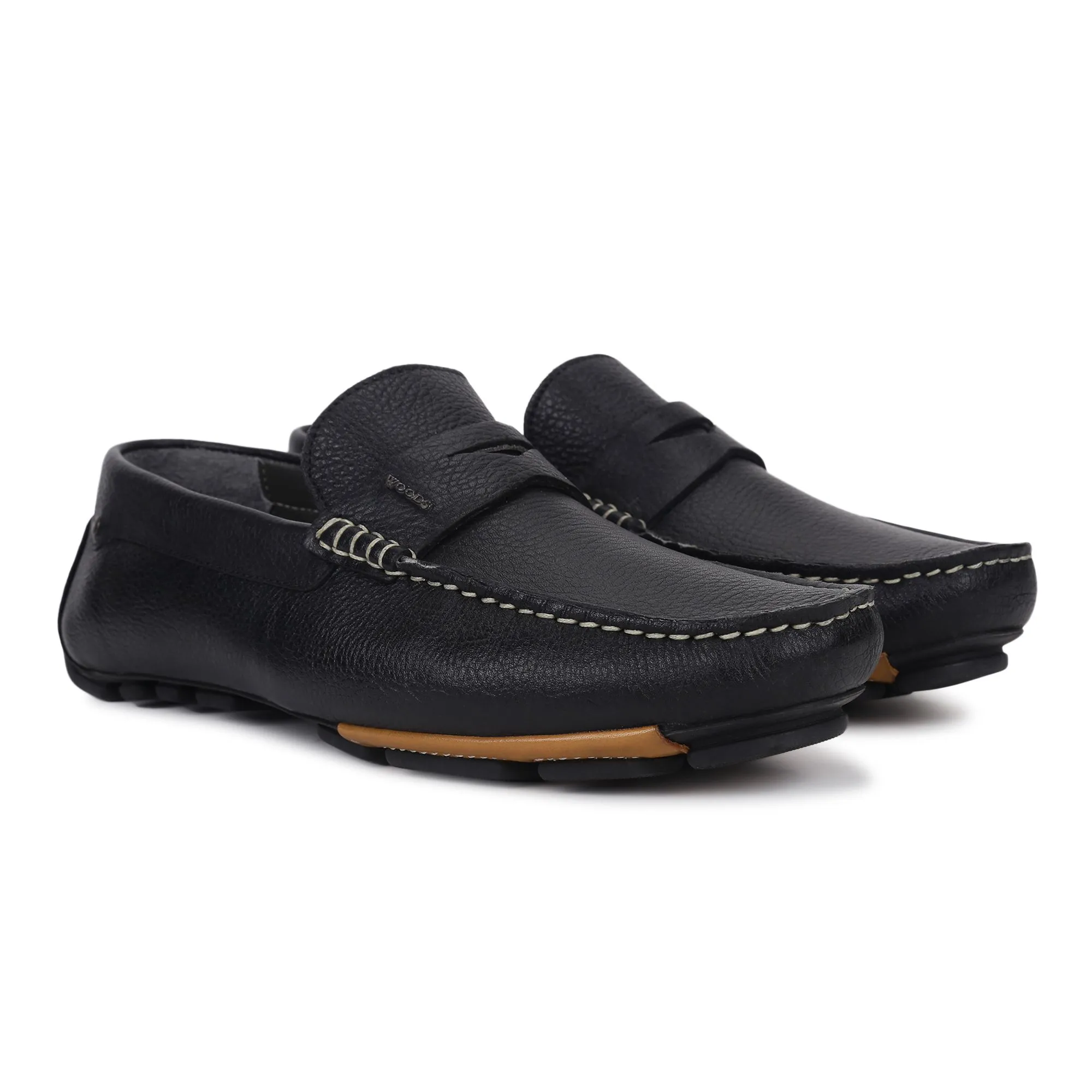 Black Penny Loafer for Men - Thumbnail 6