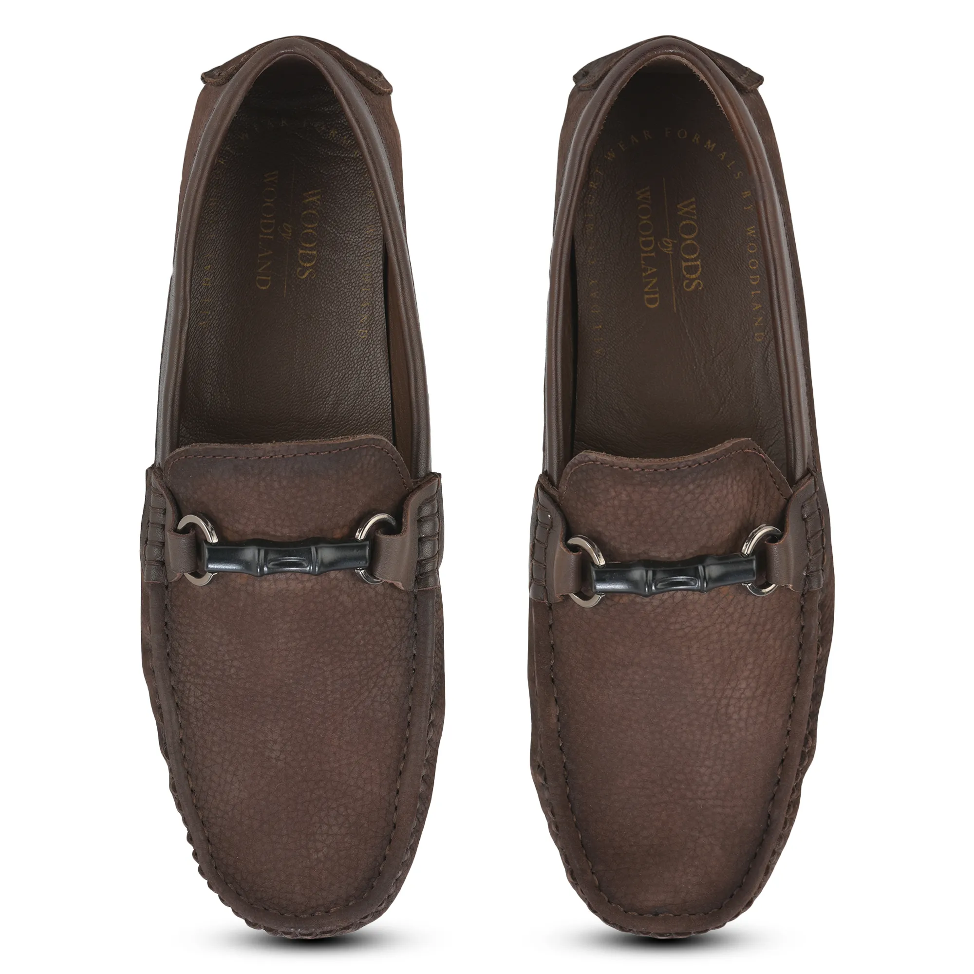 Brown Moccasin Style Slip On Shoes For Men - Thumbnail 6