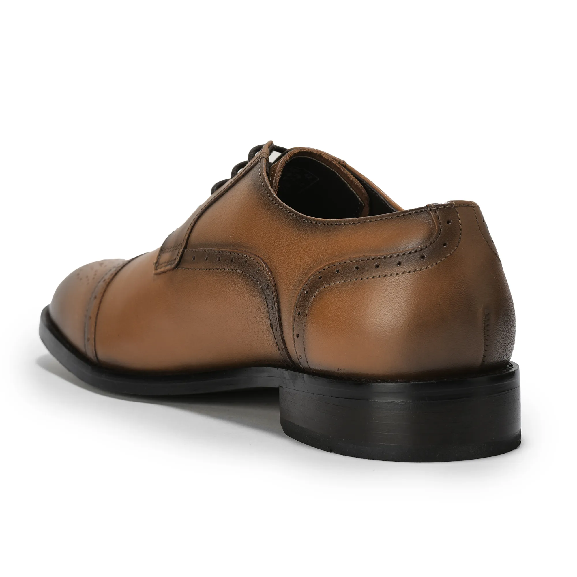 Woodland Tan Classic Oxford Shoes for Men - Thumbnail 5