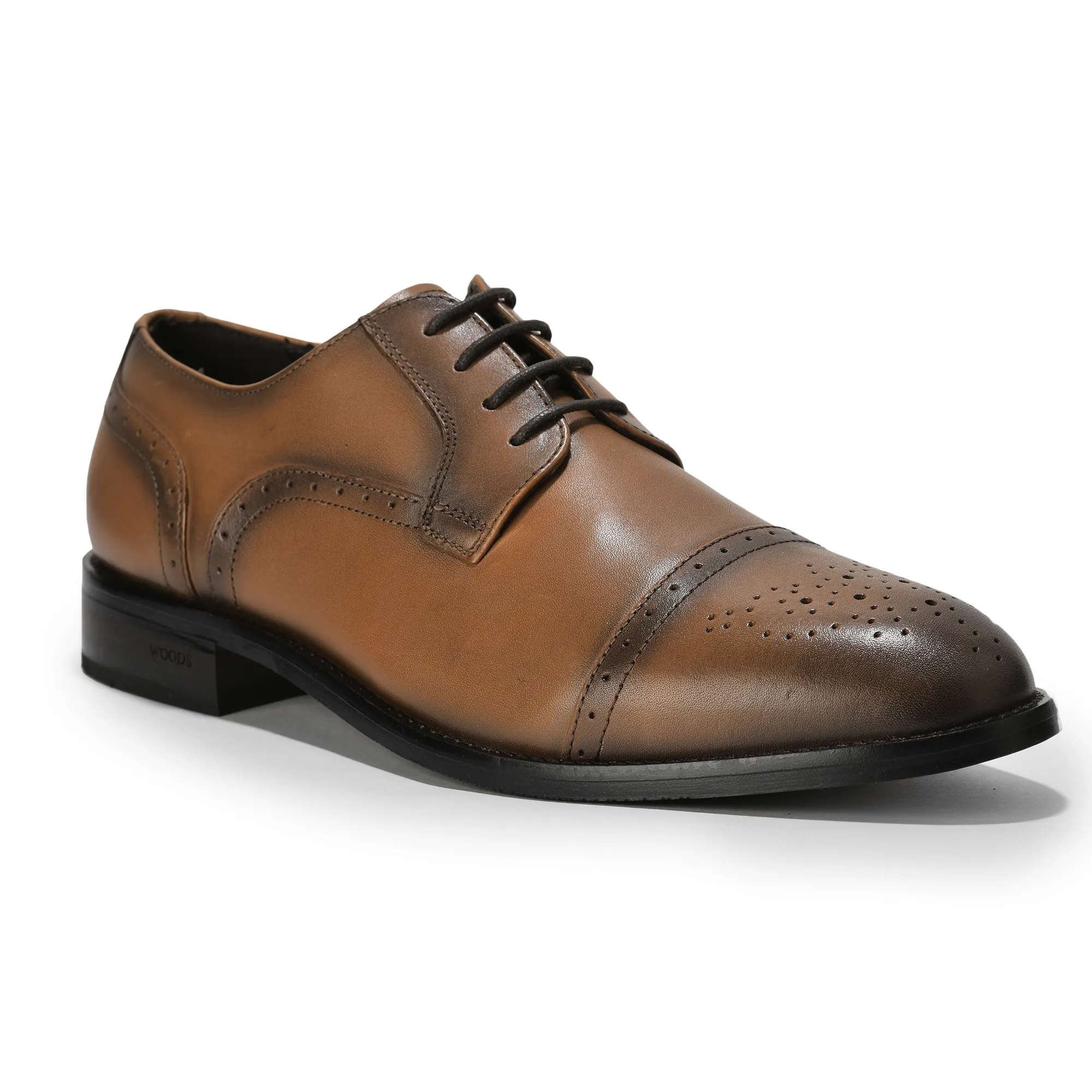 Woodland Tan Classic Oxford Shoes for Men - Thumbnail 8