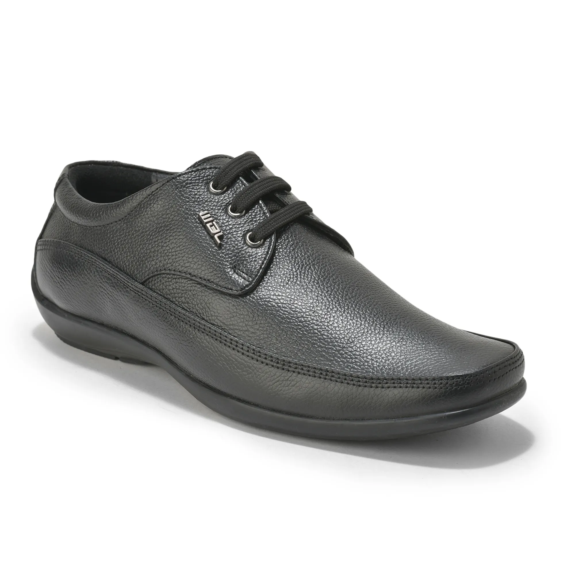 Woodland Men’S Black Leather Smart Formal Shoes - Thumbnail 3