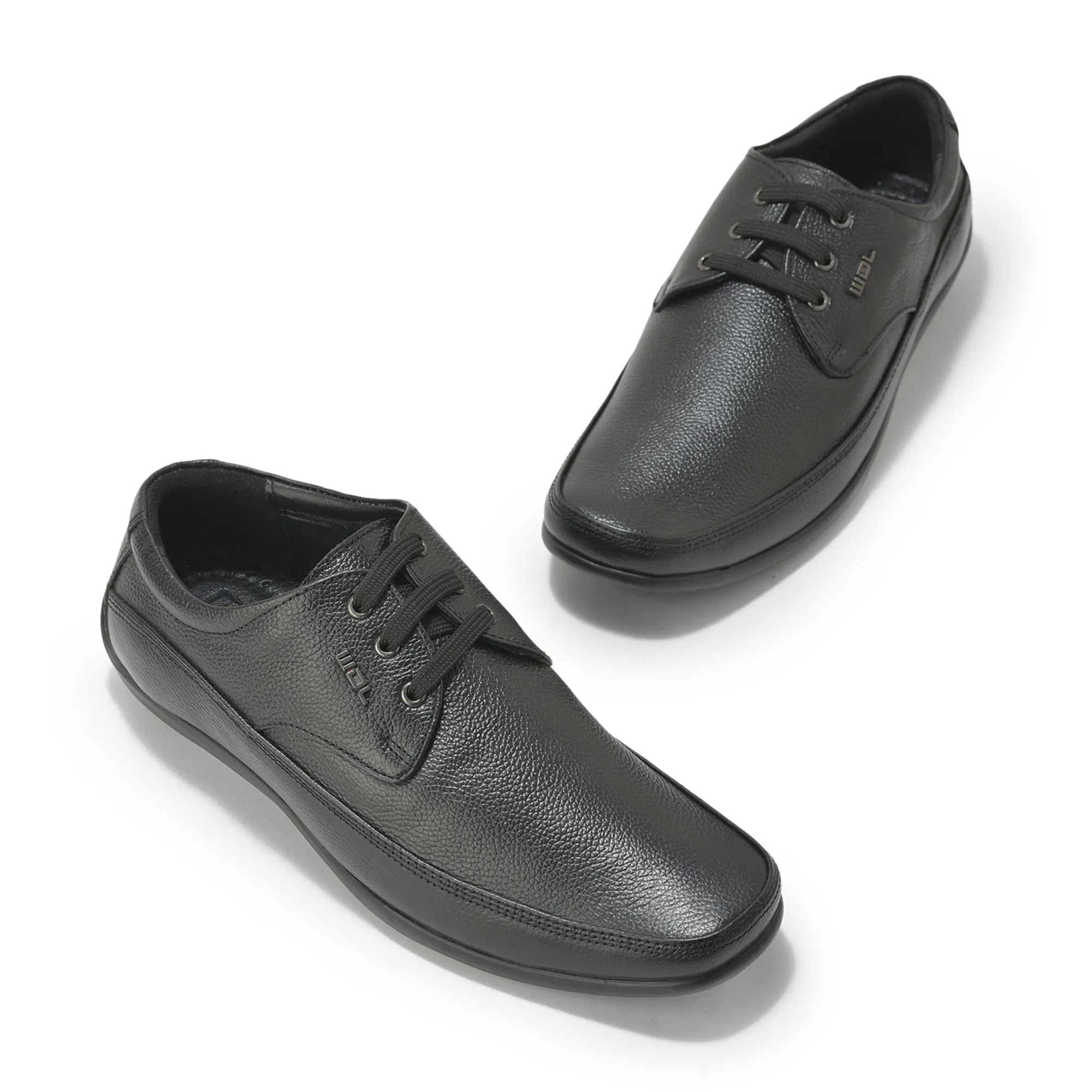 Woodland Men’S Black Leather Smart Formal Shoes - Thumbnail 4