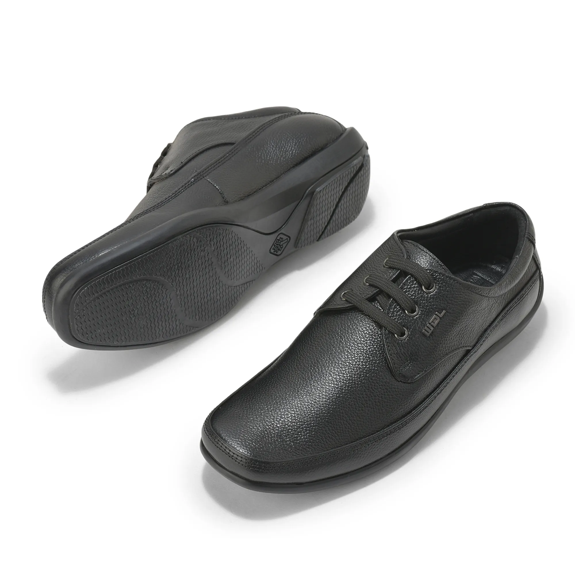 Woodland Men’S Black Leather Smart Formal Shoes - Thumbnail 6