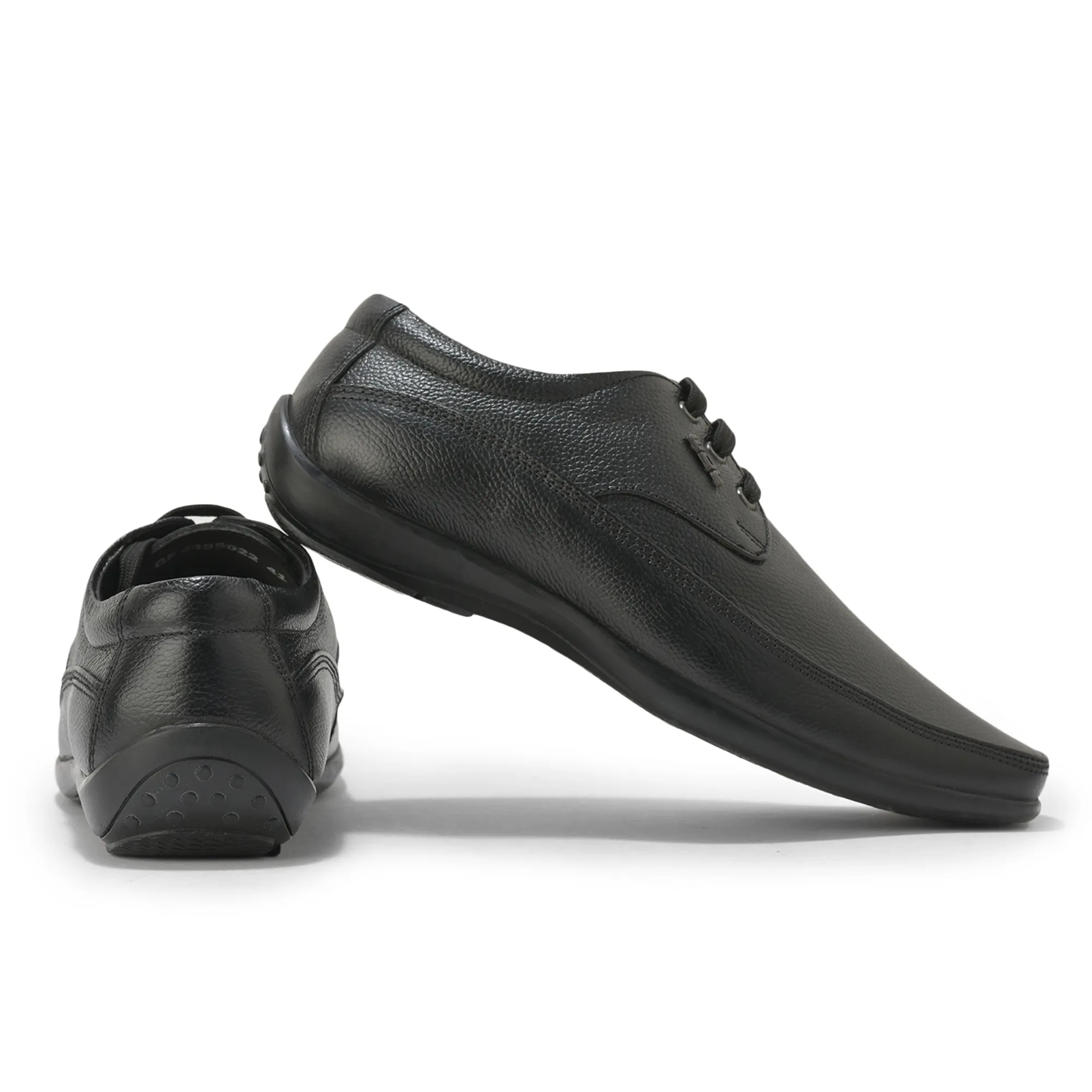 Woodland Men’S Black Leather Smart Formal Shoes - Thumbnail 10