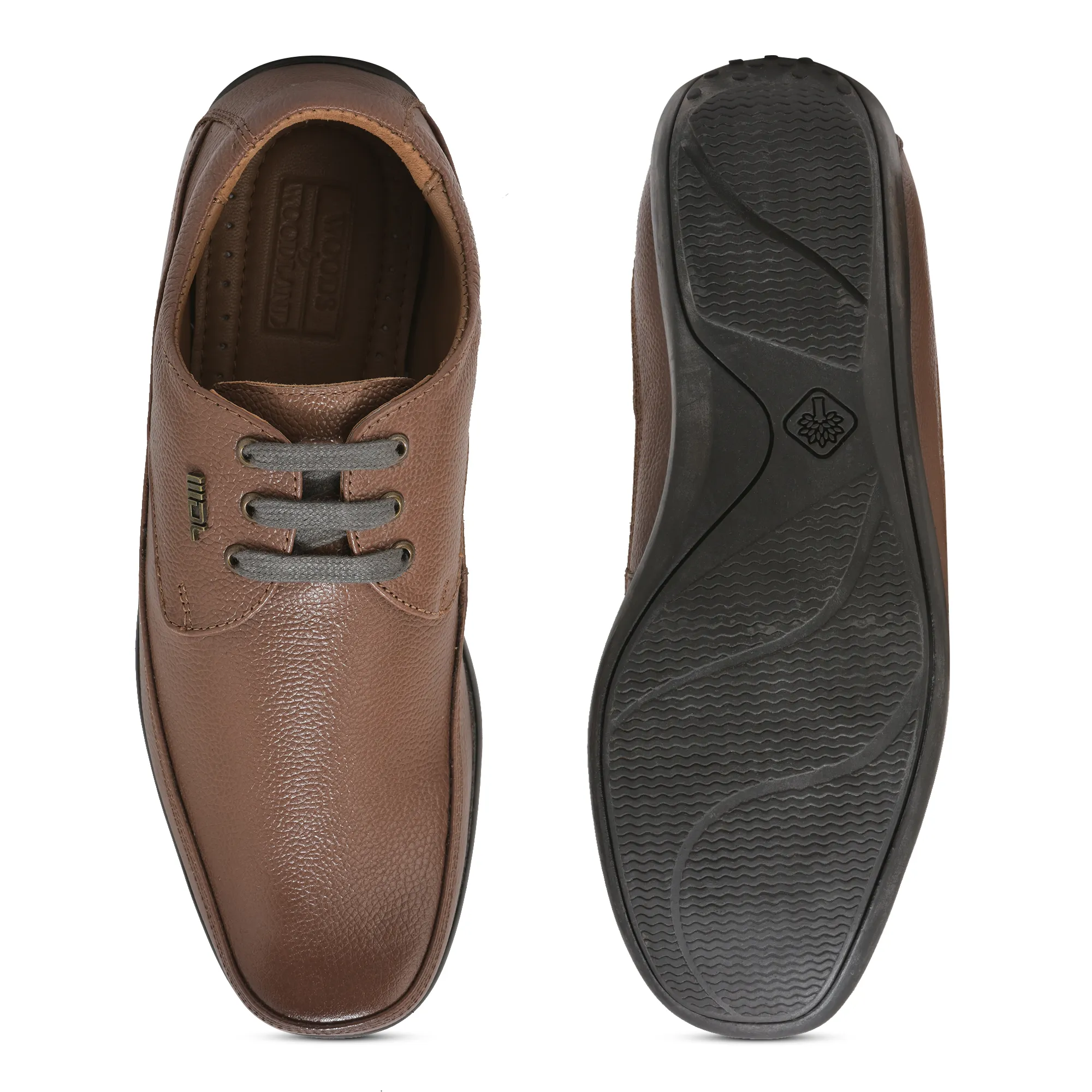 Woodland Men'S Tan Leather Smart Formal Shoes - Thumbnail 9
