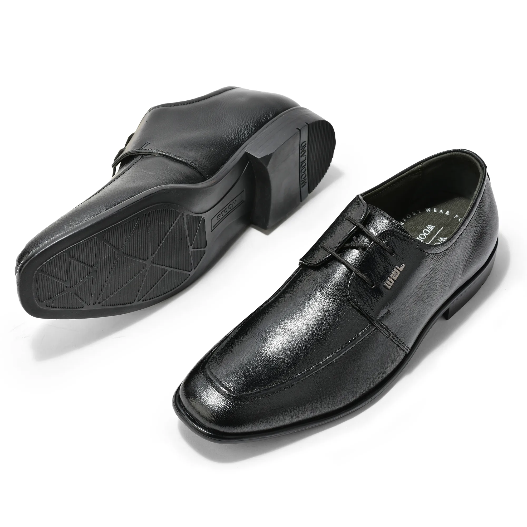 Black Softy Goat Men Classic Lace-Up Shoes - Thumbnail 5