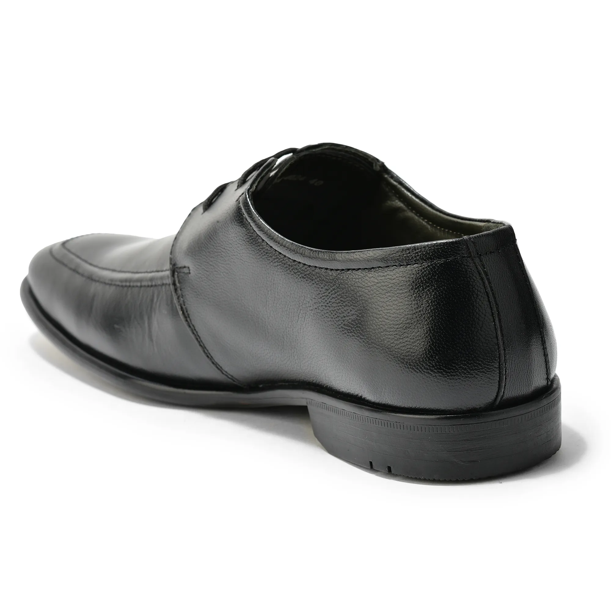 Black Softy Goat Men Classic Lace-Up Shoes - Thumbnail 6