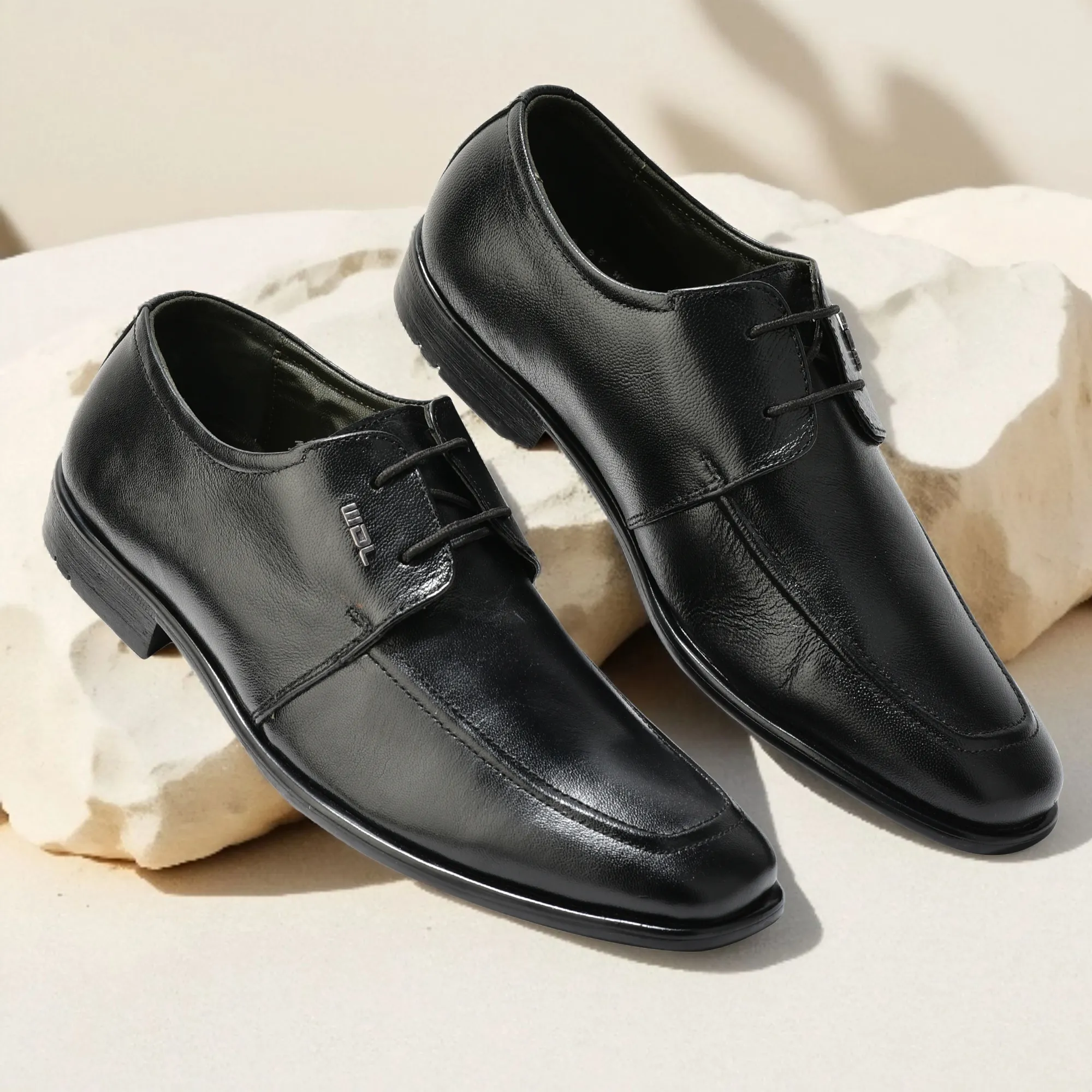Black Softy Goat Men Classic Lace-Up Shoes - Thumbnail 9