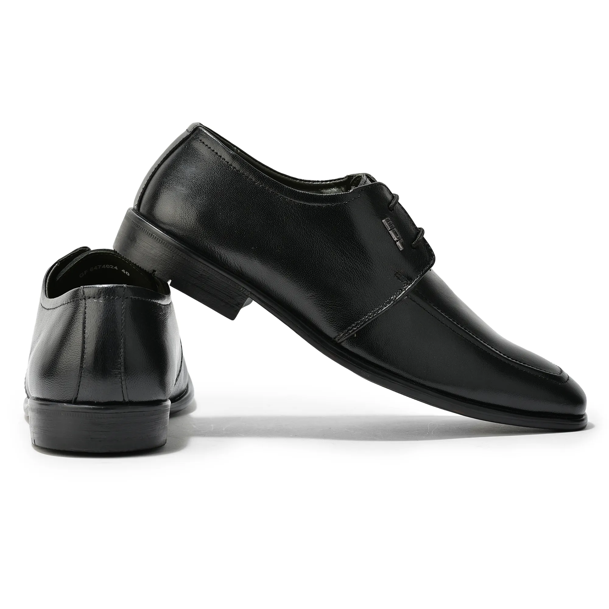 Black Softy Goat Men Classic Lace-Up Shoes - Thumbnail 10