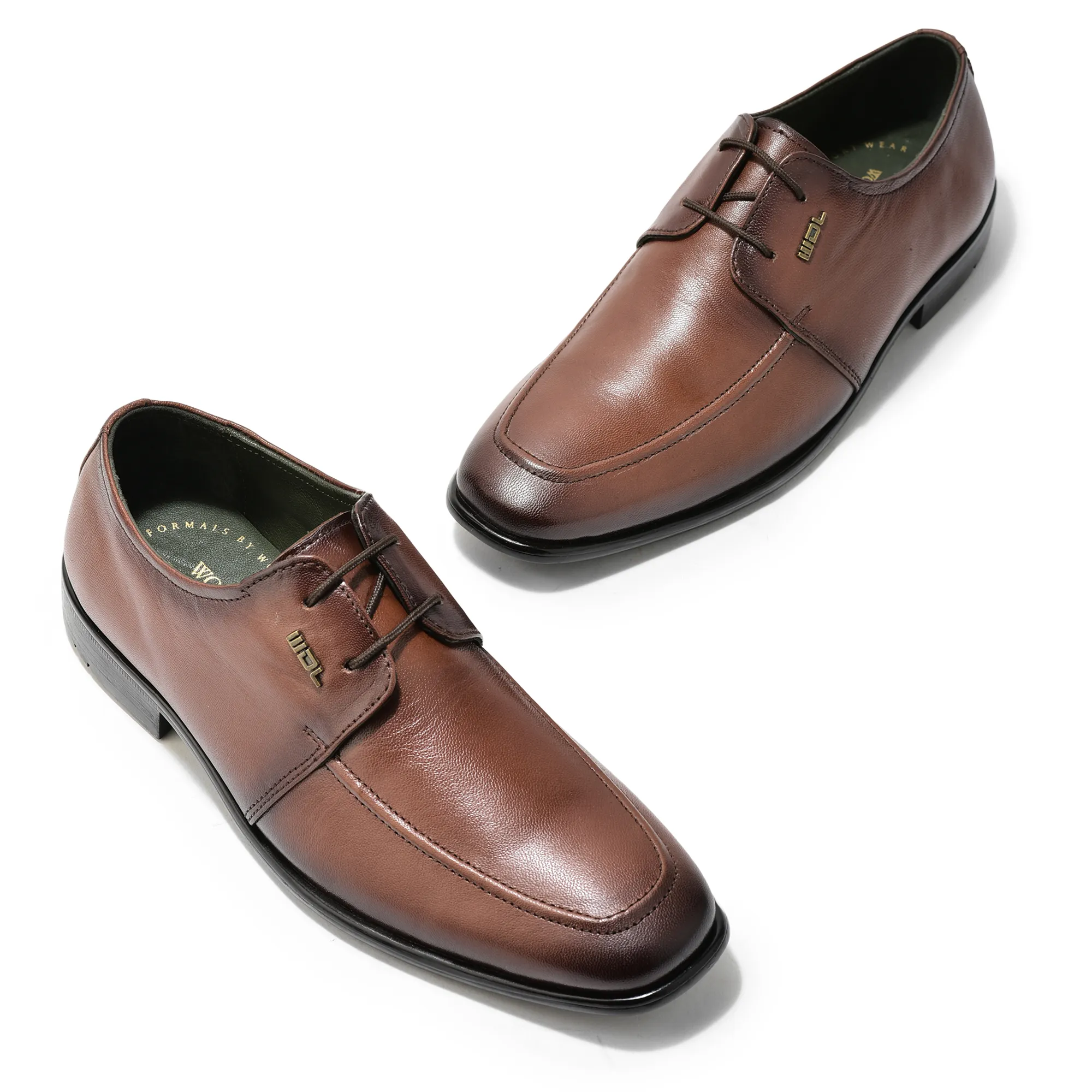 Brown Softy Goat Men Classics Lace Up Shoes - Thumbnail 2