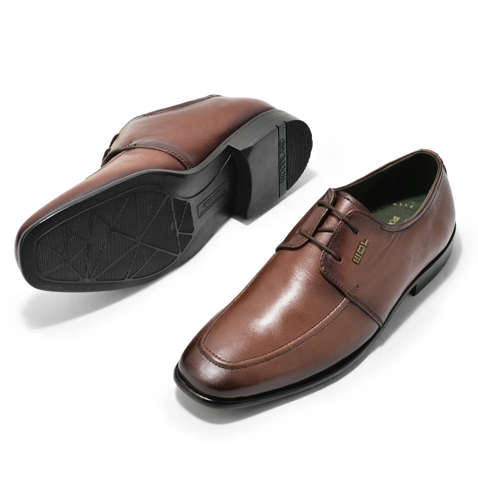 Brown Softy Goat Men Classics Lace Up Shoes - Thumbnail 5